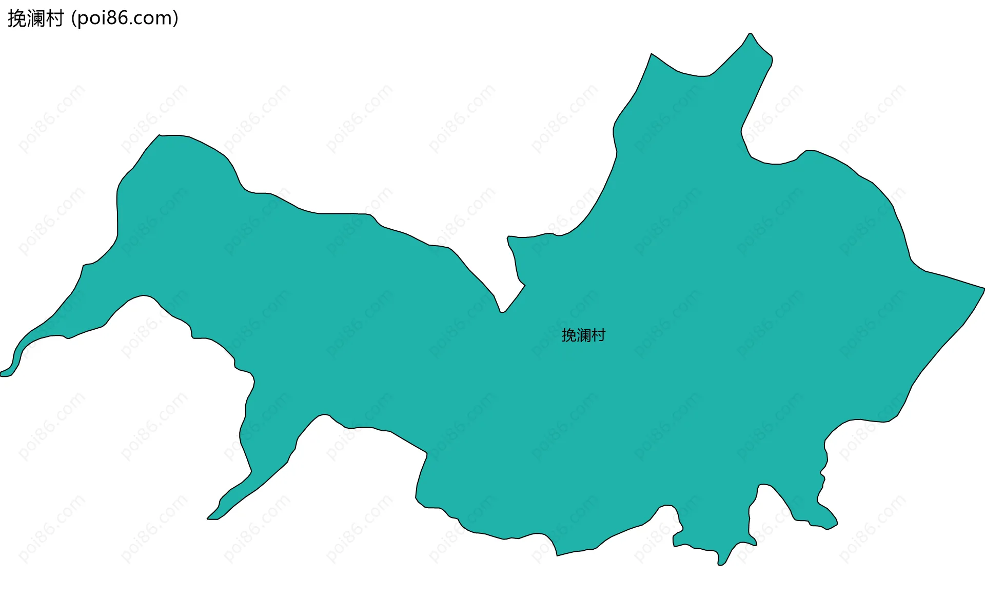 挽澜村边界地图