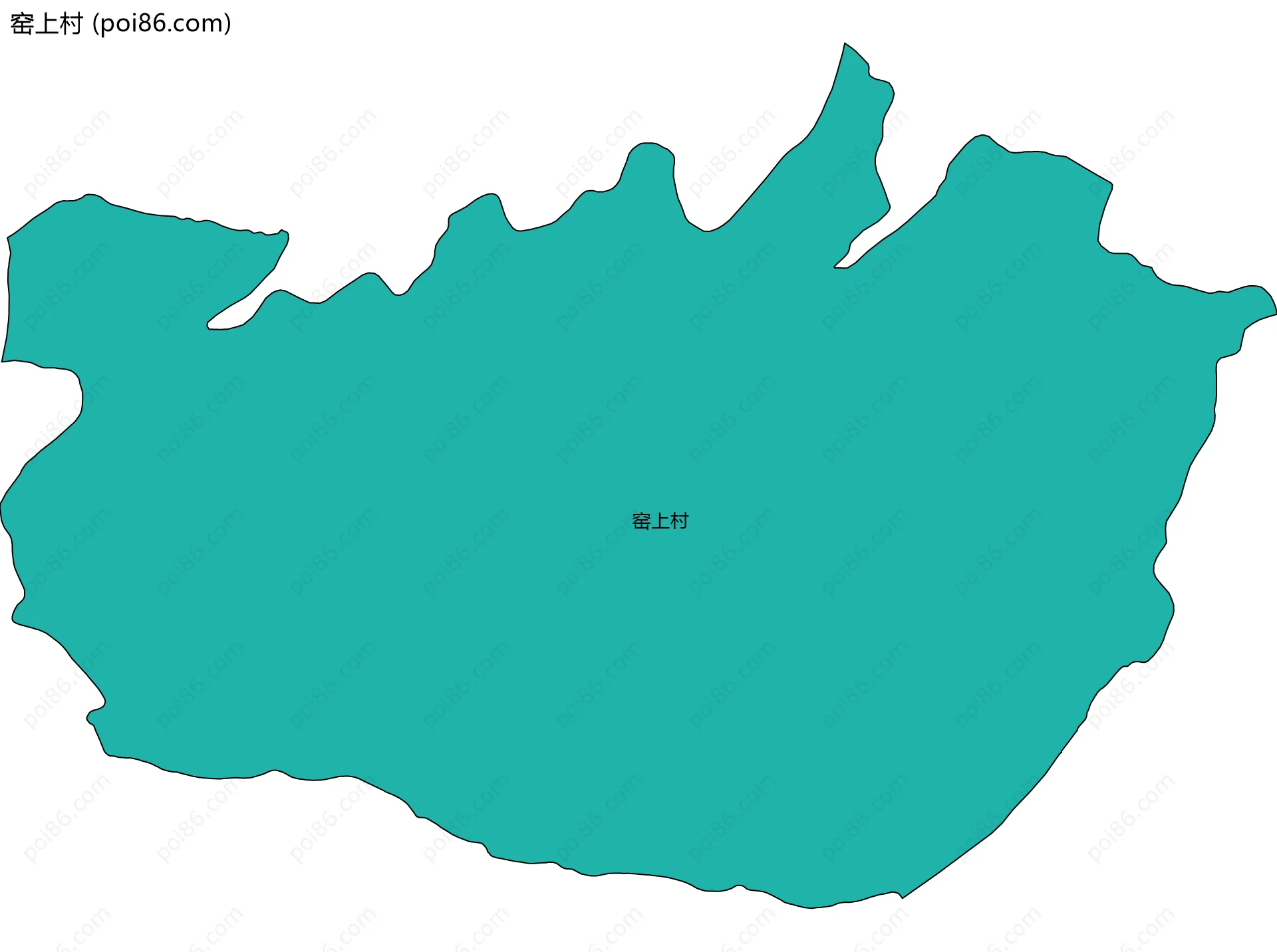 窑上村边界地图