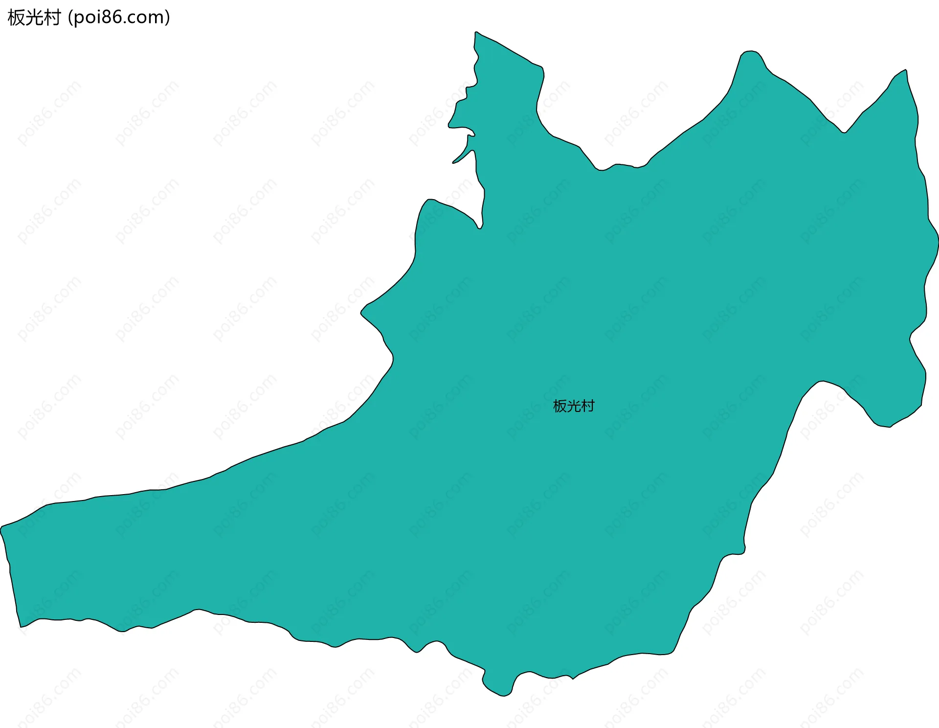 板光村边界地图