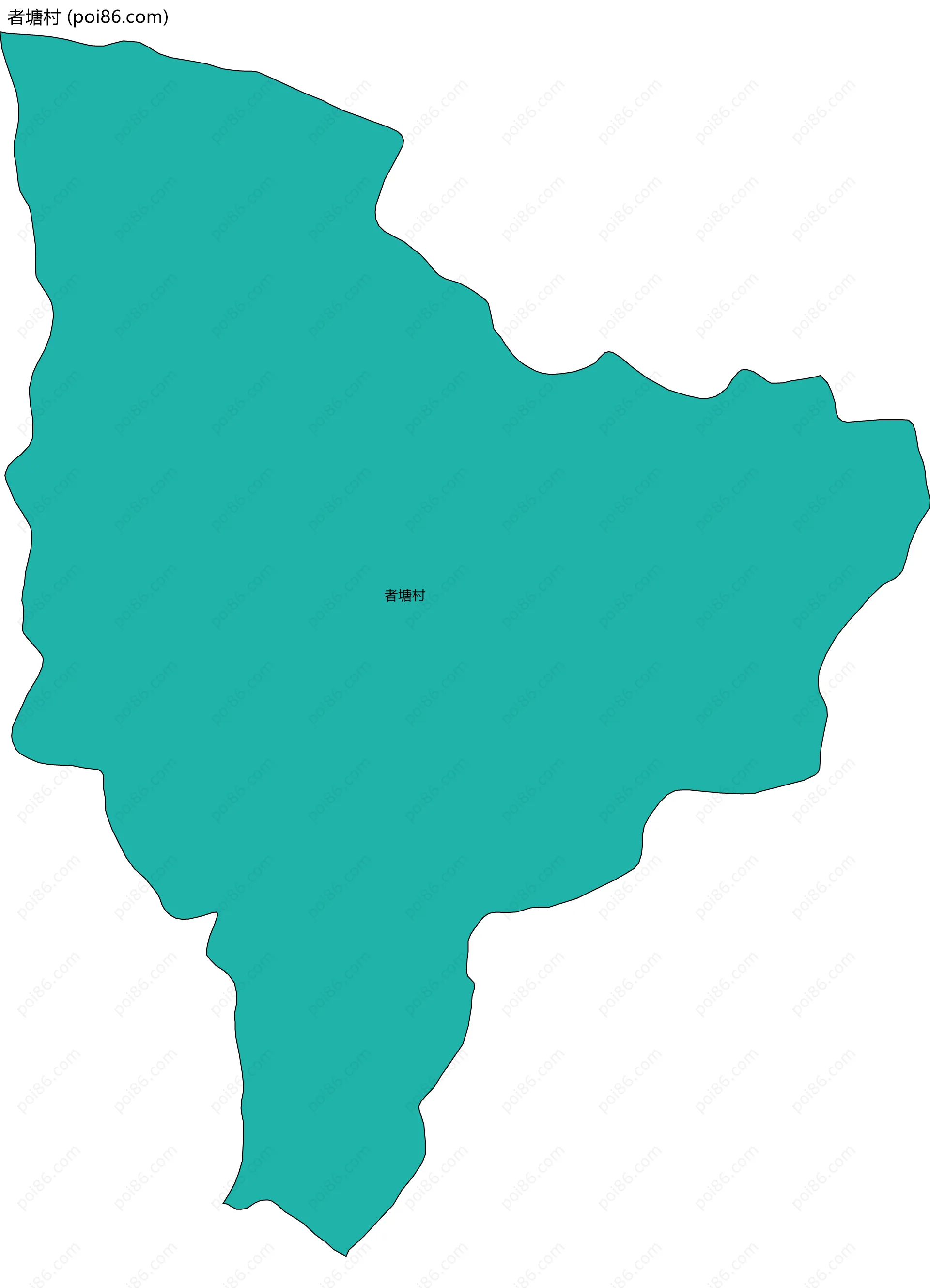 者塘村边界地图