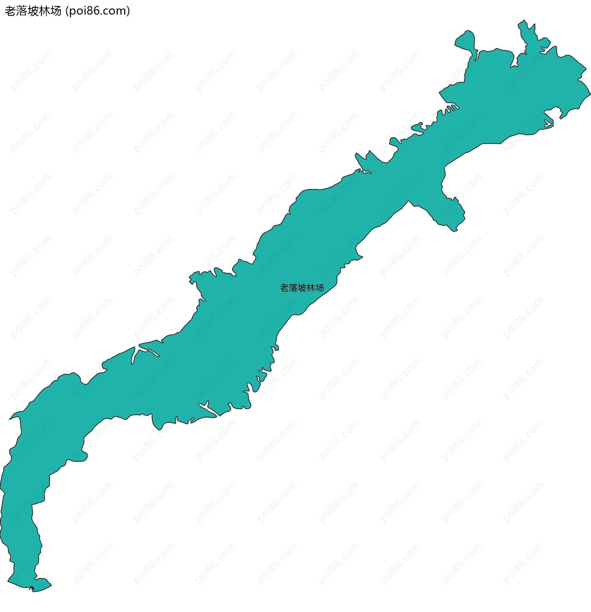 老落坡林场边界地图