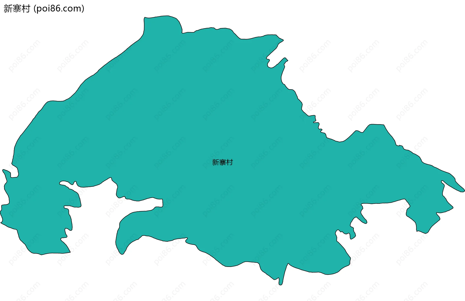 新寨村边界地图