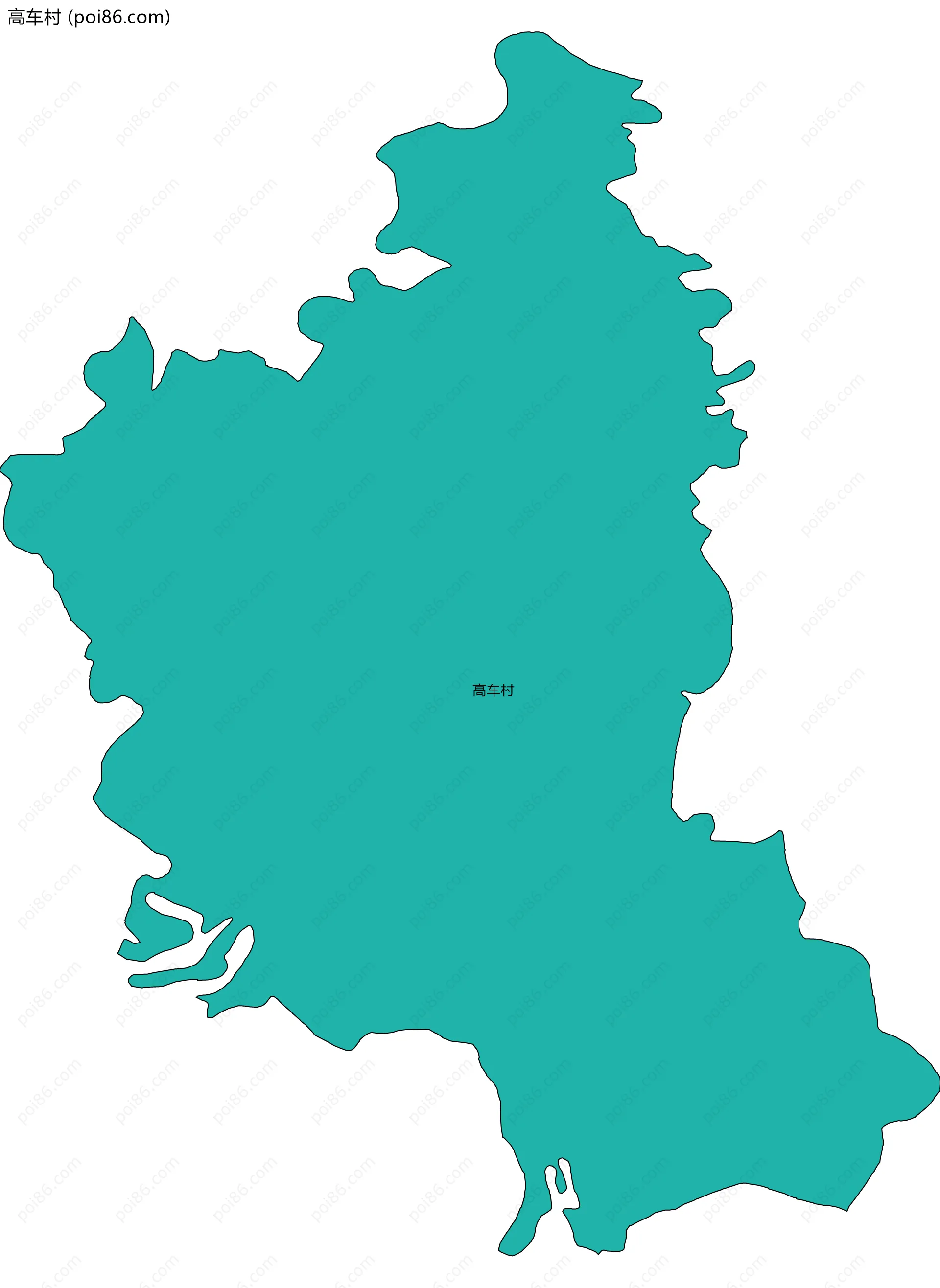 高车村边界地图