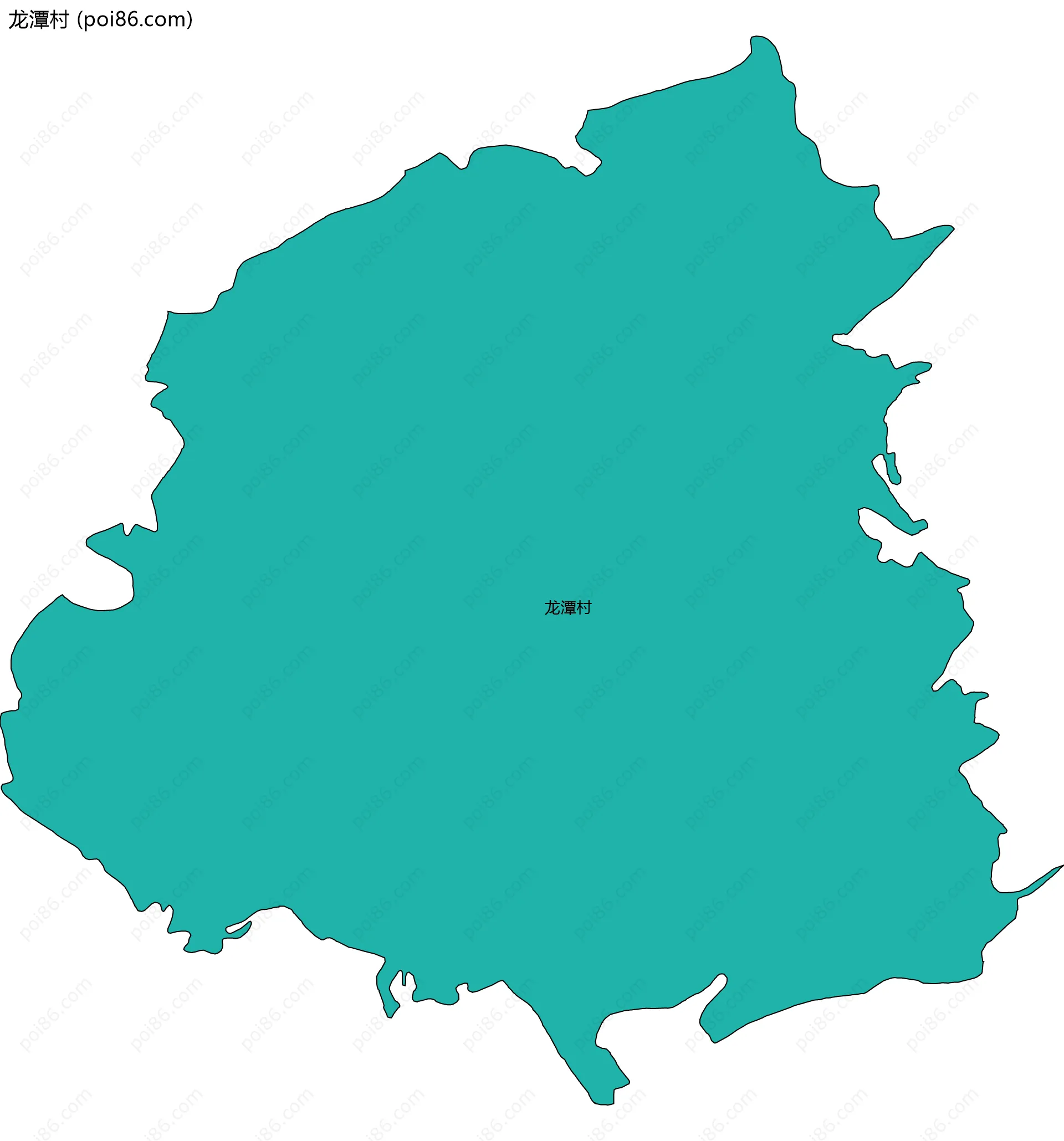 龙潭村边界地图