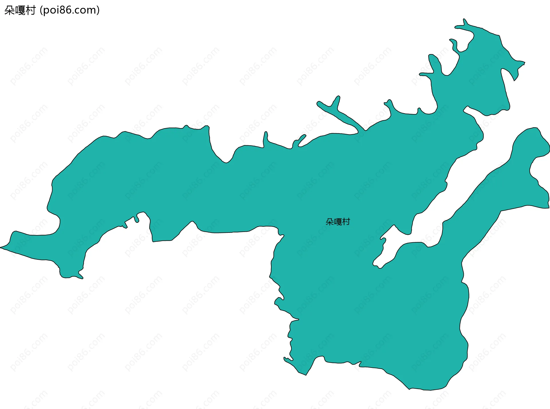 朵嘎村边界地图