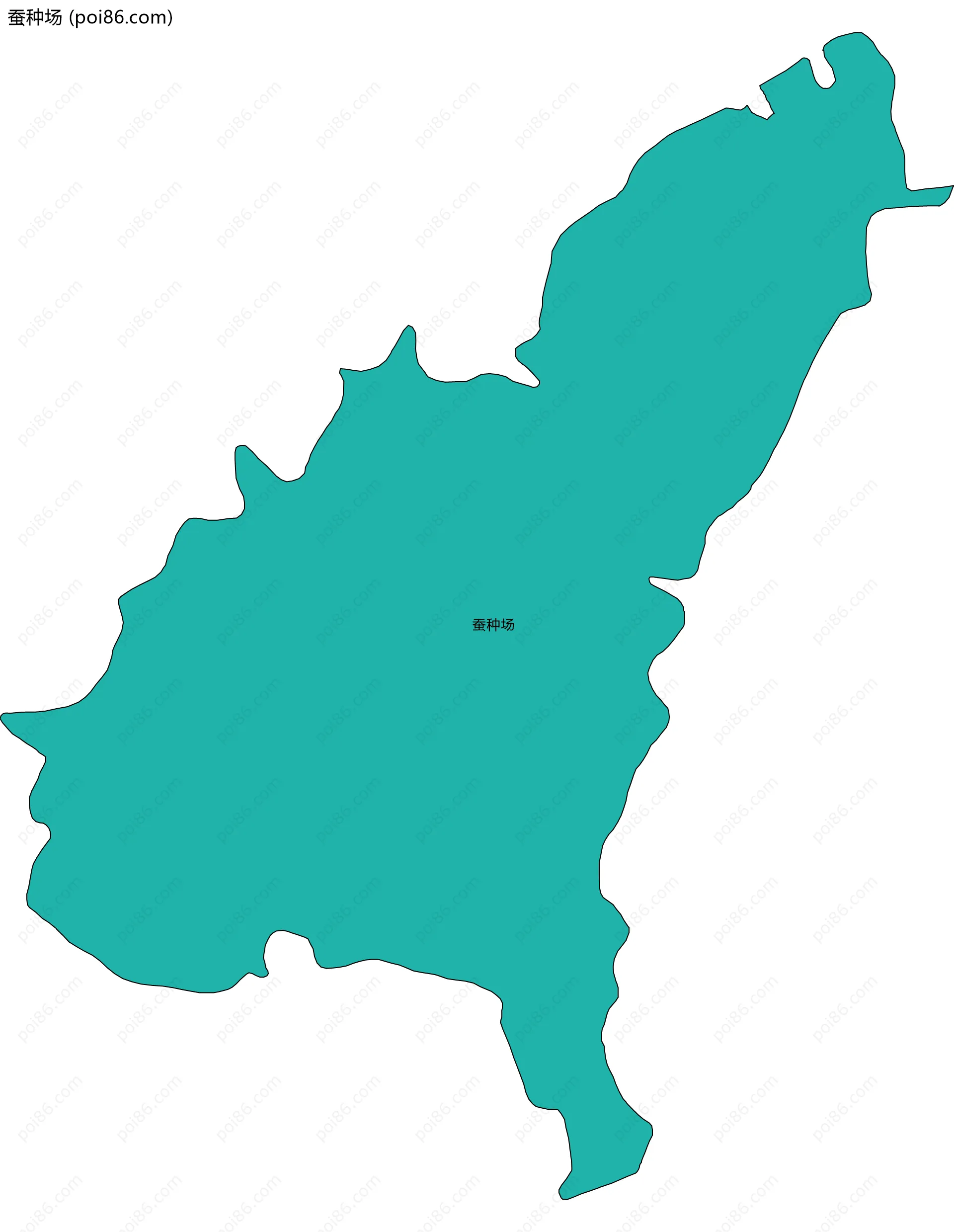 蚕种场边界地图