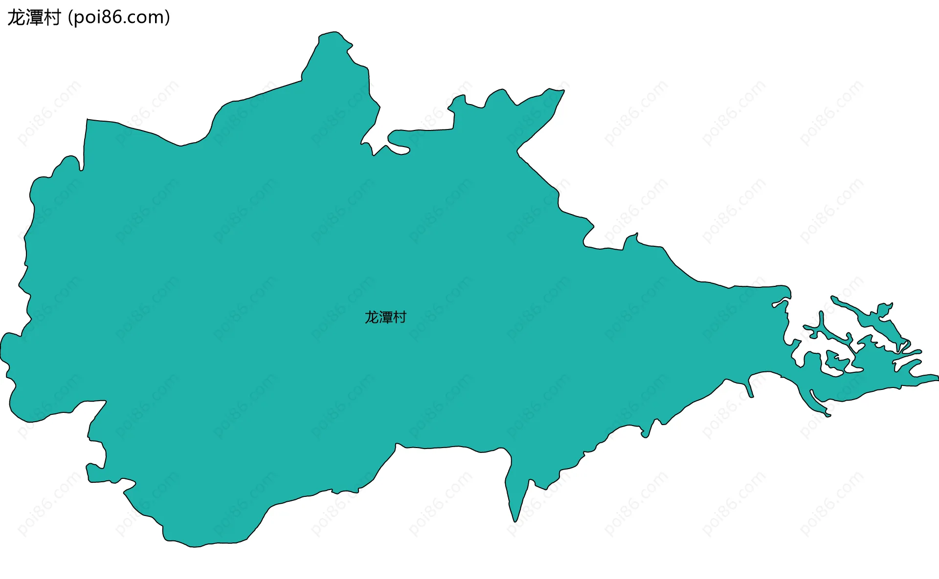 龙潭村边界地图