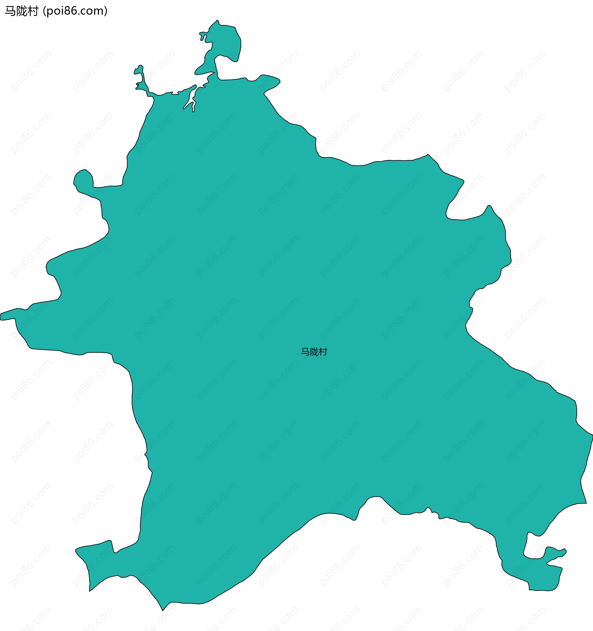 马陇村边界地图