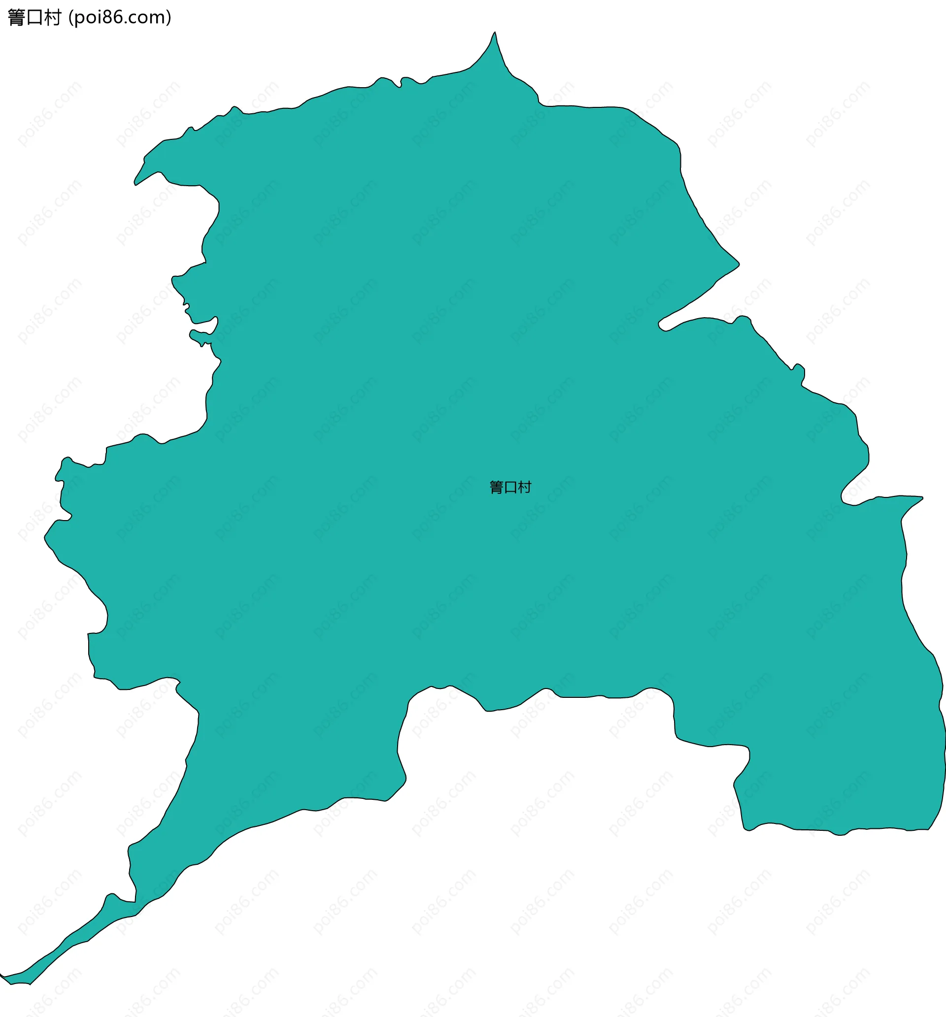 箐口村边界地图