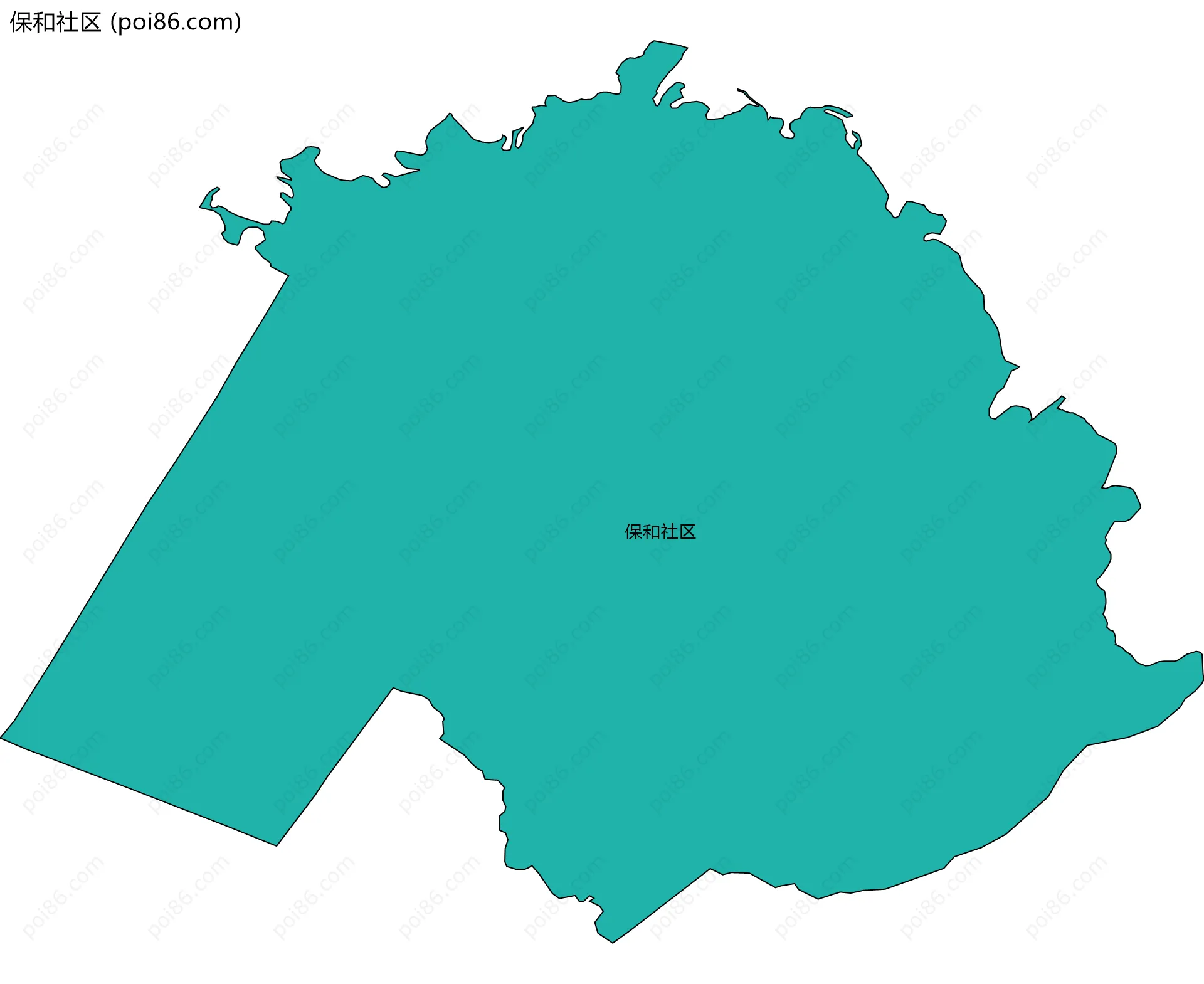 保和社区边界地图