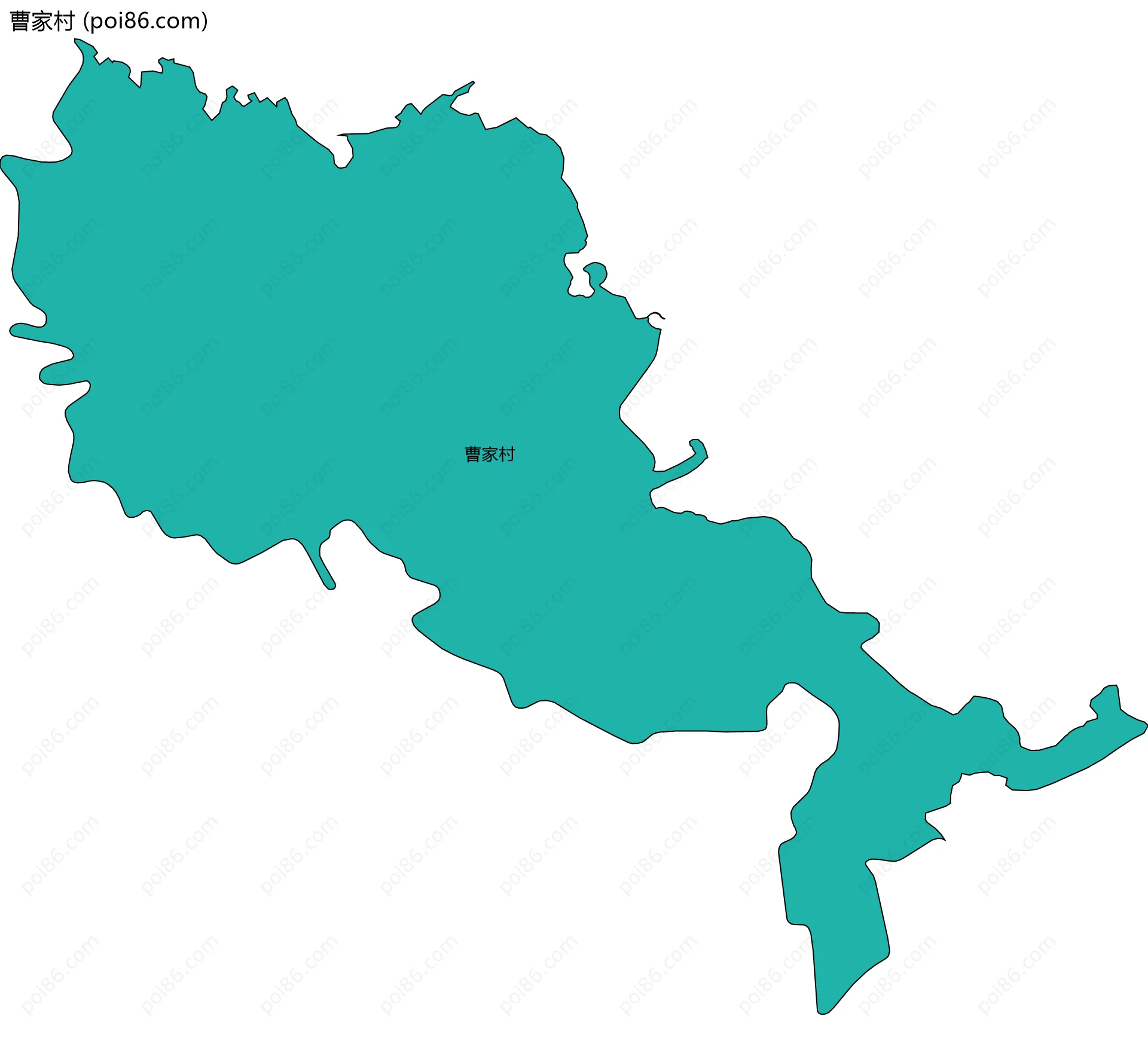 曹家村边界地图
