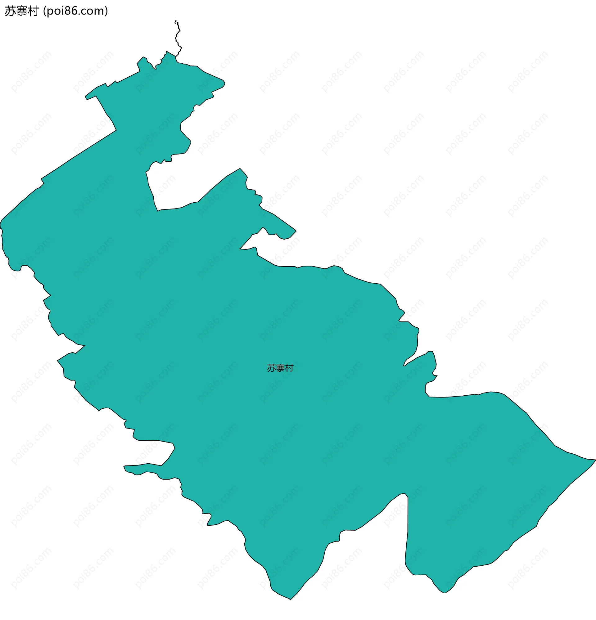 苏寨村边界地图
