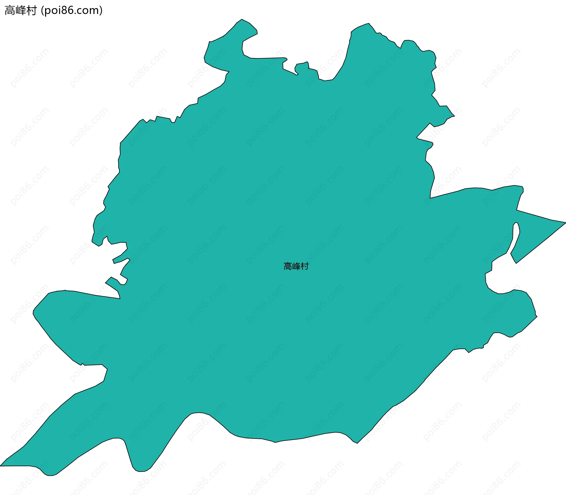 高峰村边界地图