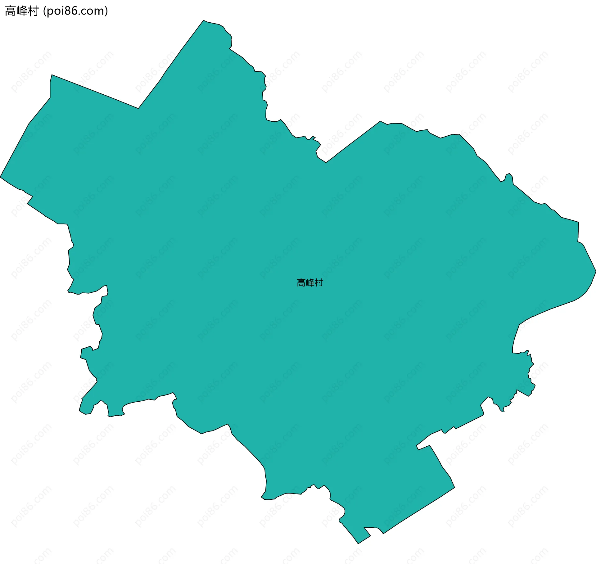 高峰村边界地图