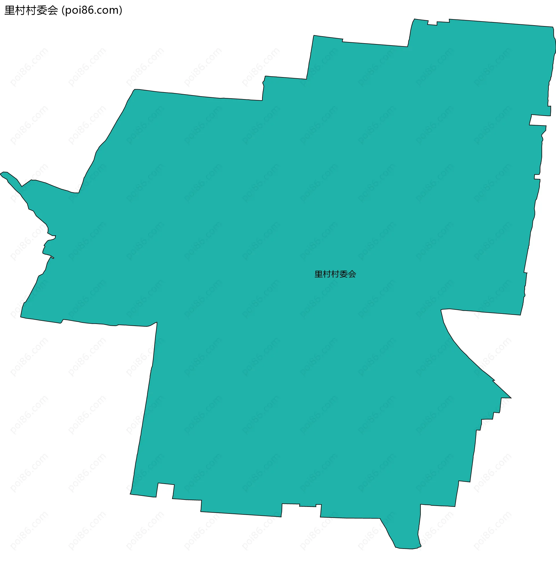 里村村委会边界地图
