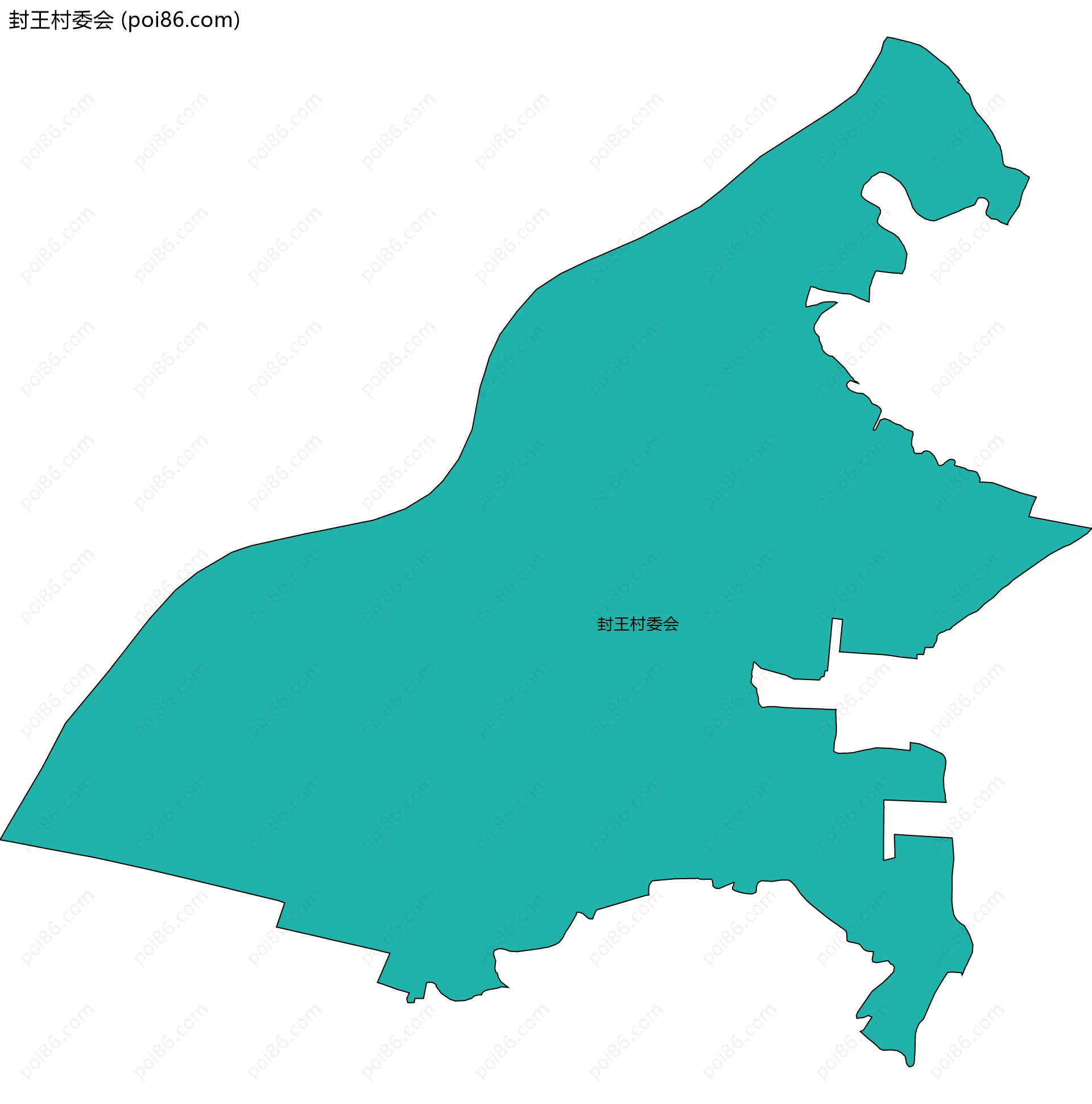 封王村委会边界地图