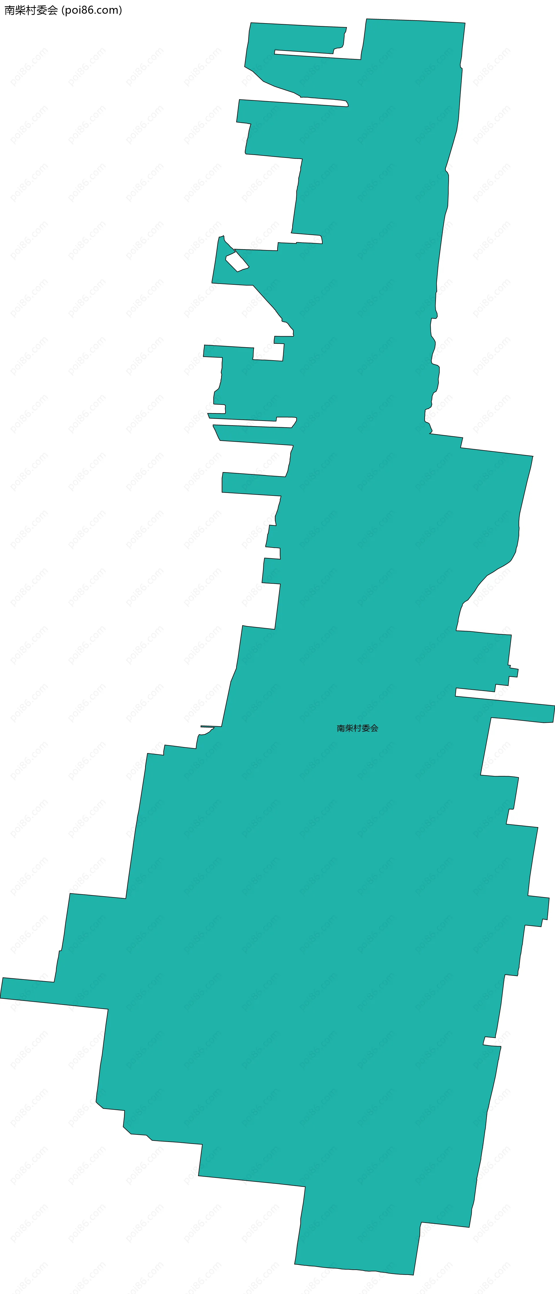 南柴村委会边界地图