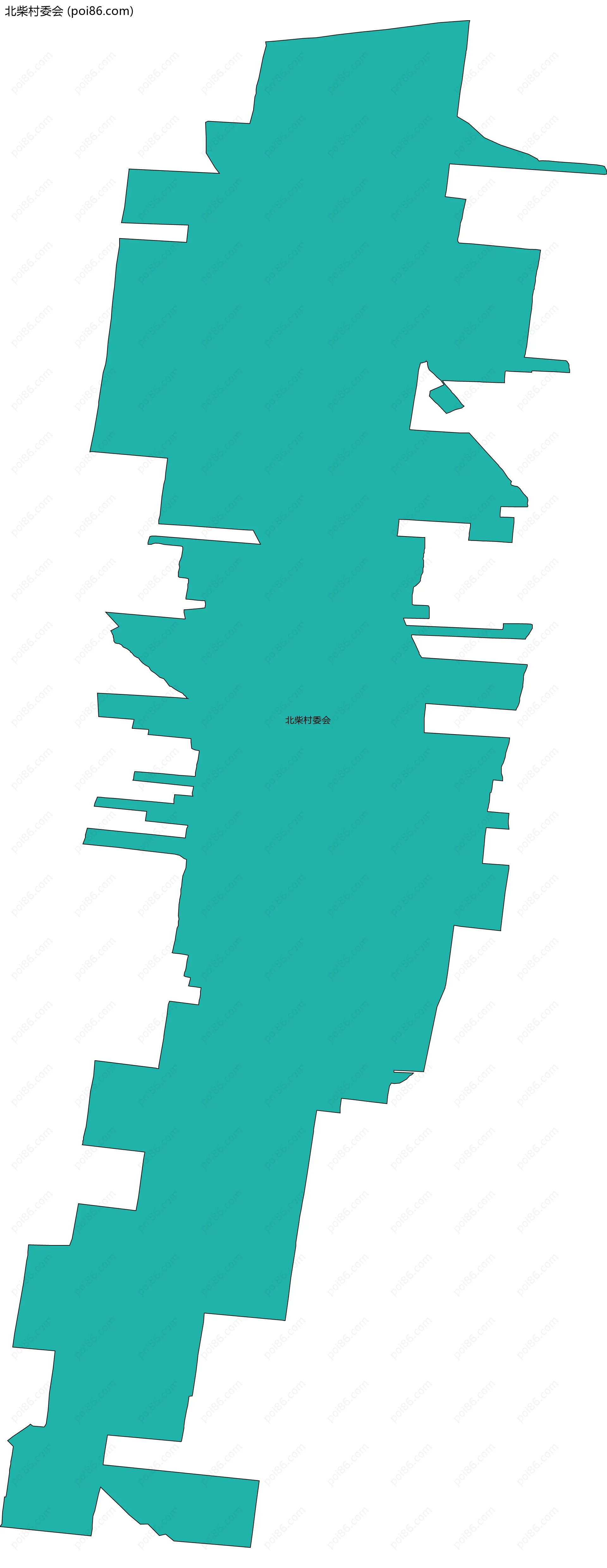 北柴村委会边界地图