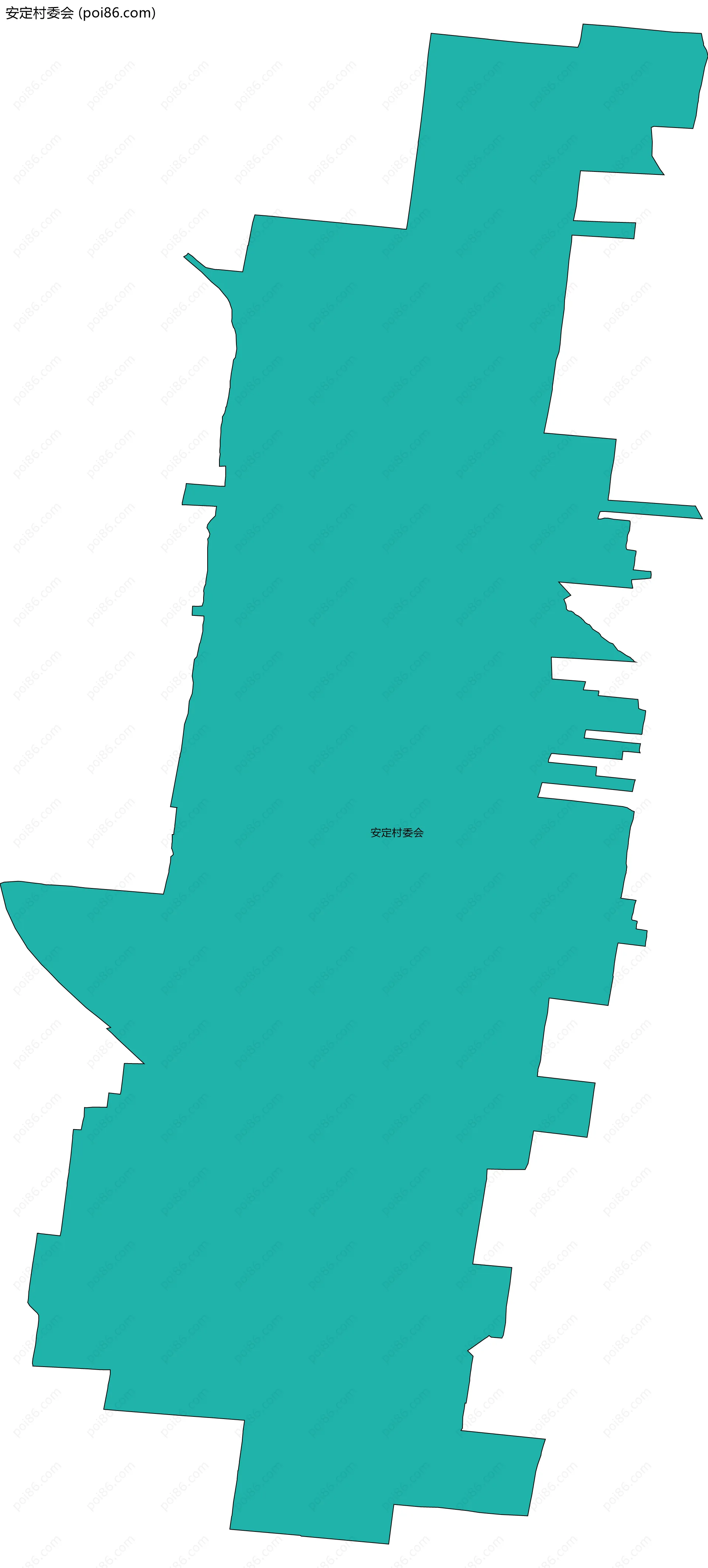 安定村委会边界地图