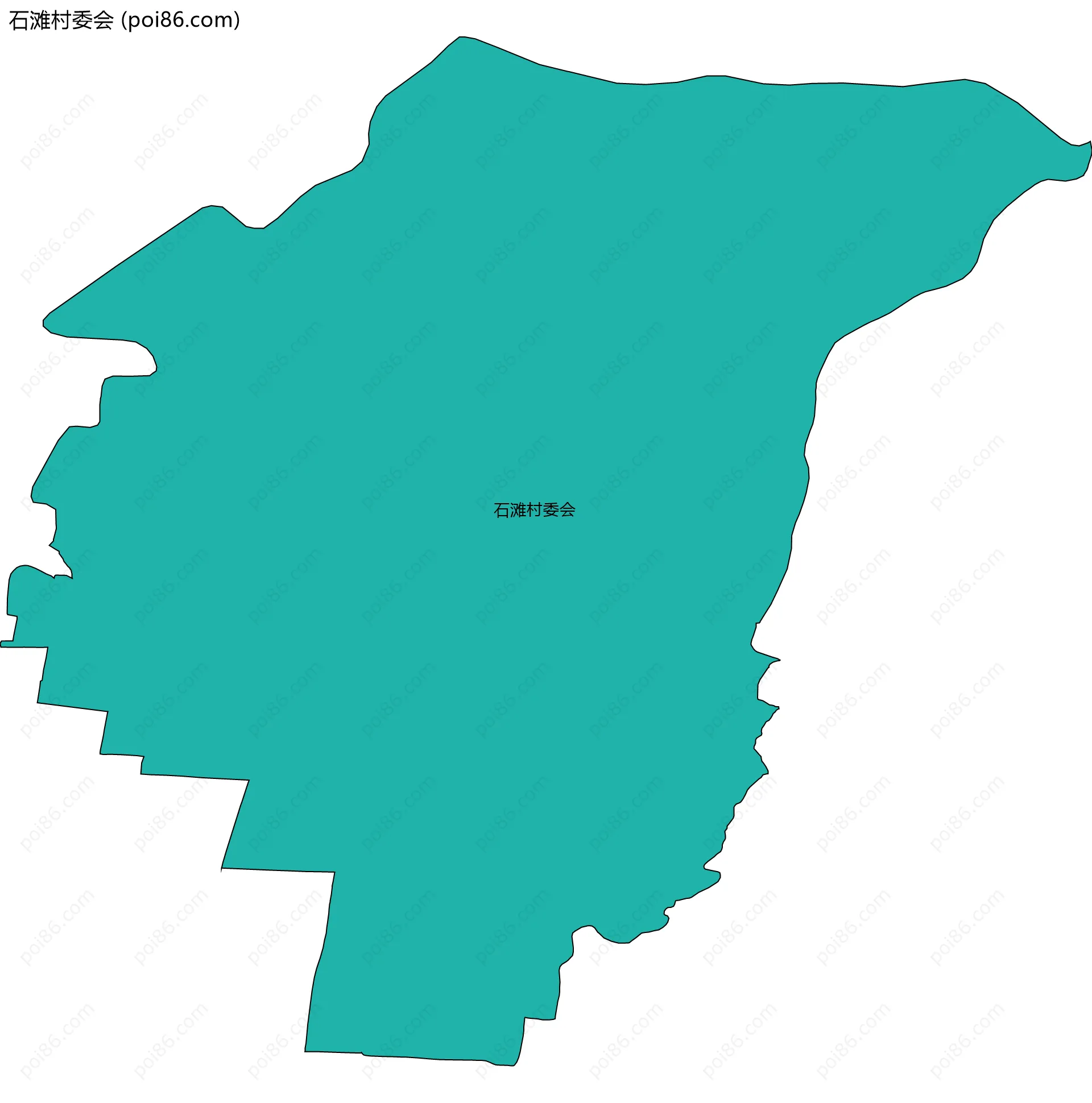 石滩村委会边界地图