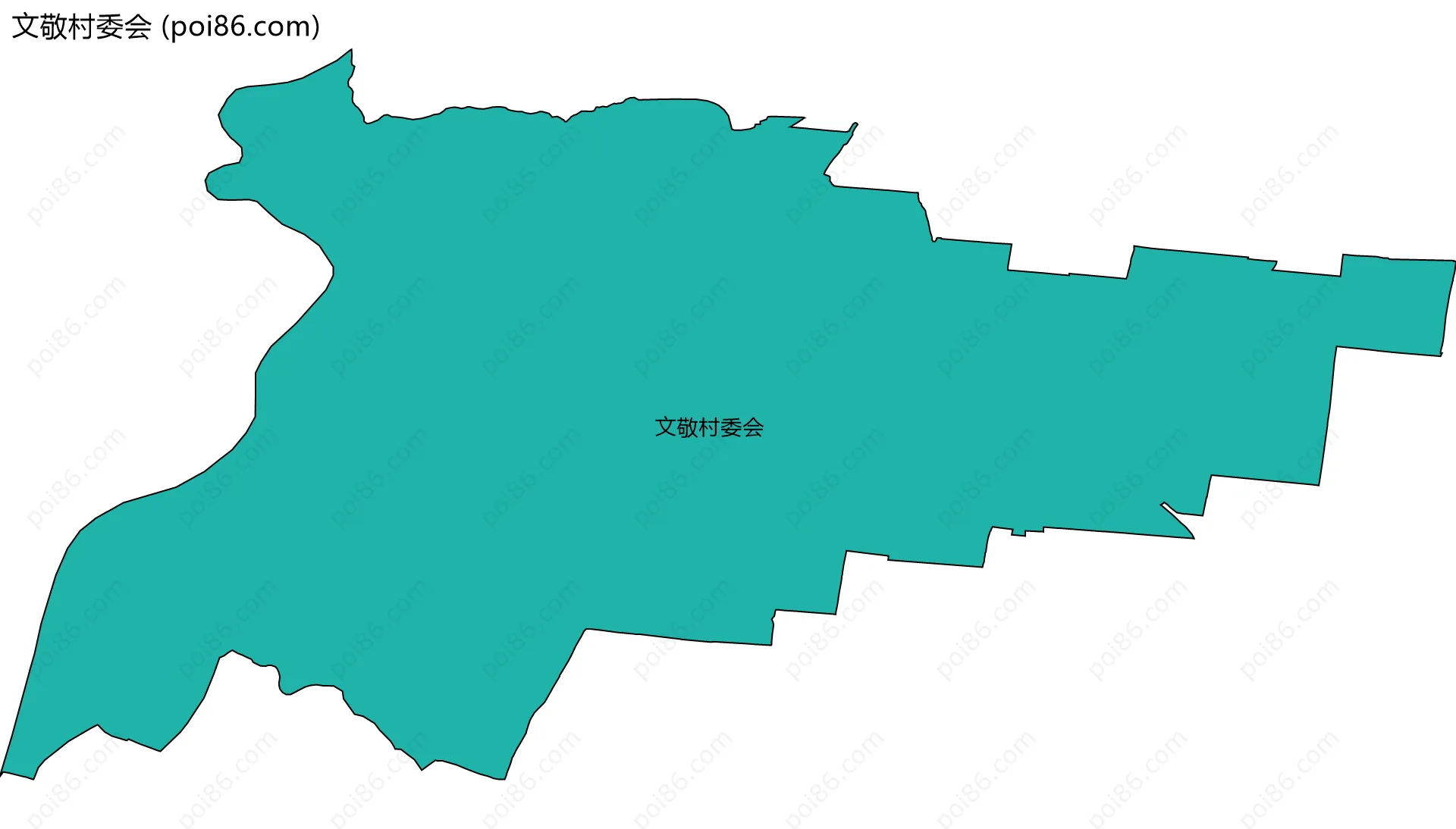 文敬村委会边界地图