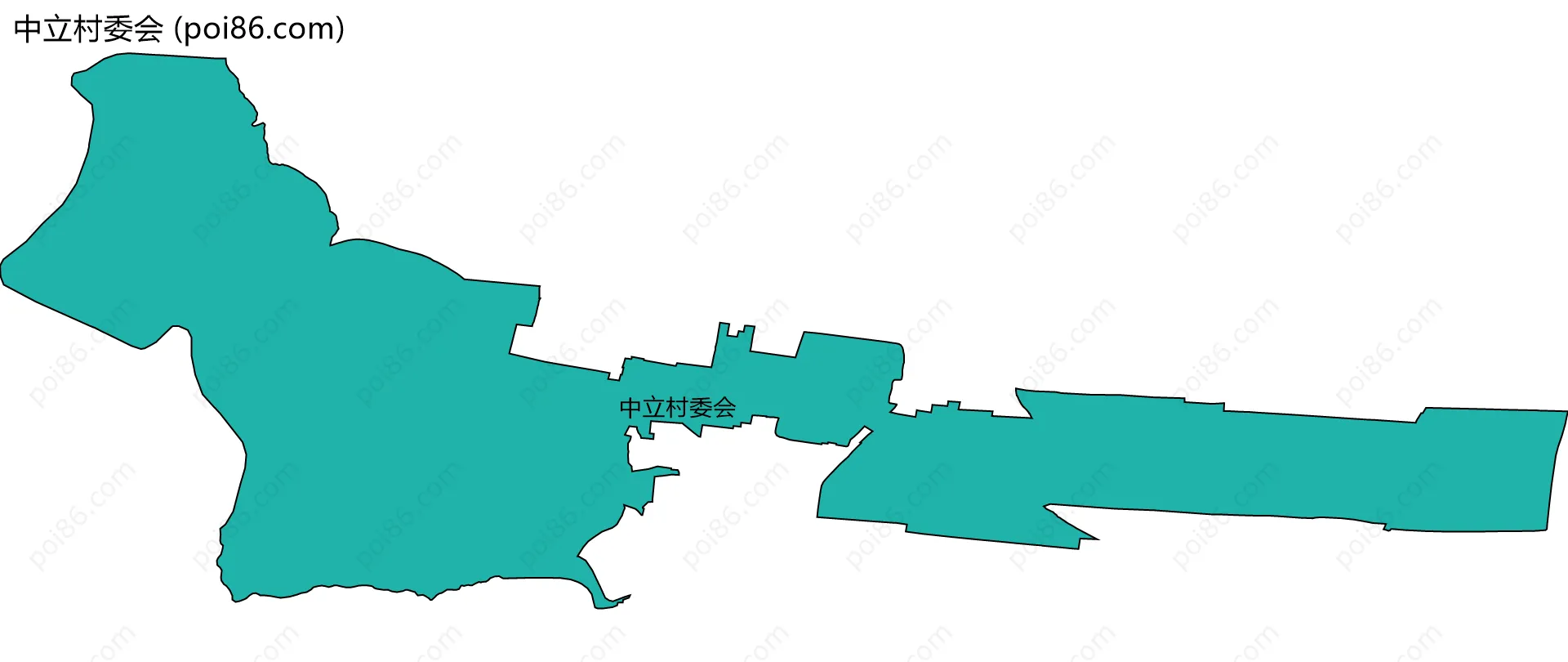 中立村委会边界地图