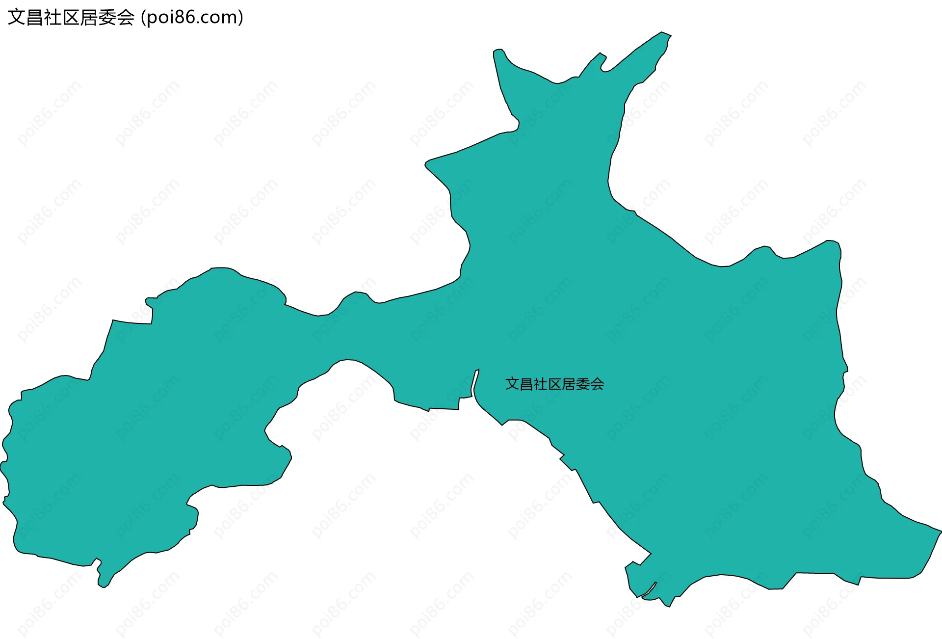 文昌社区居委会边界地图