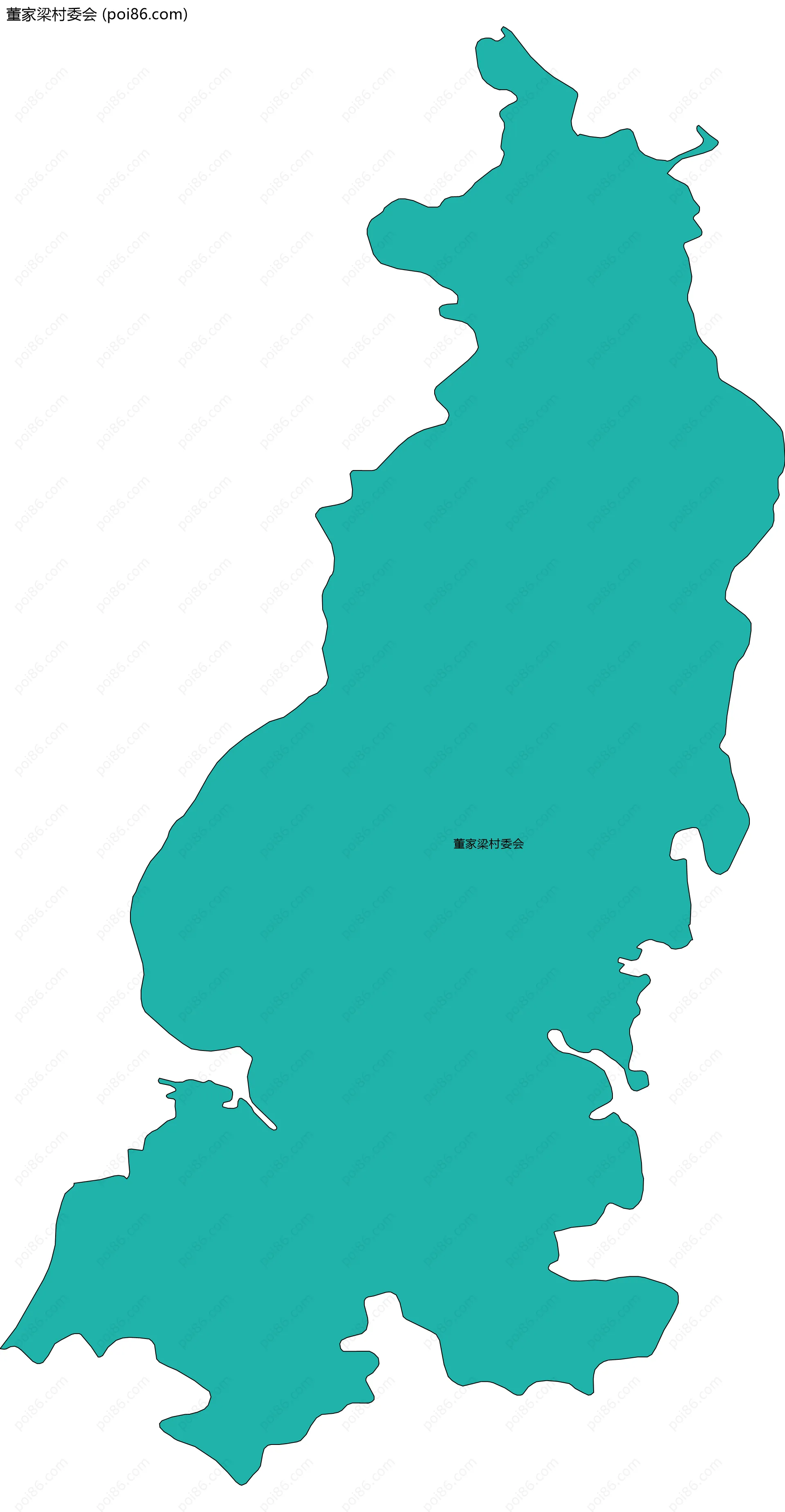 董家梁村委会边界地图