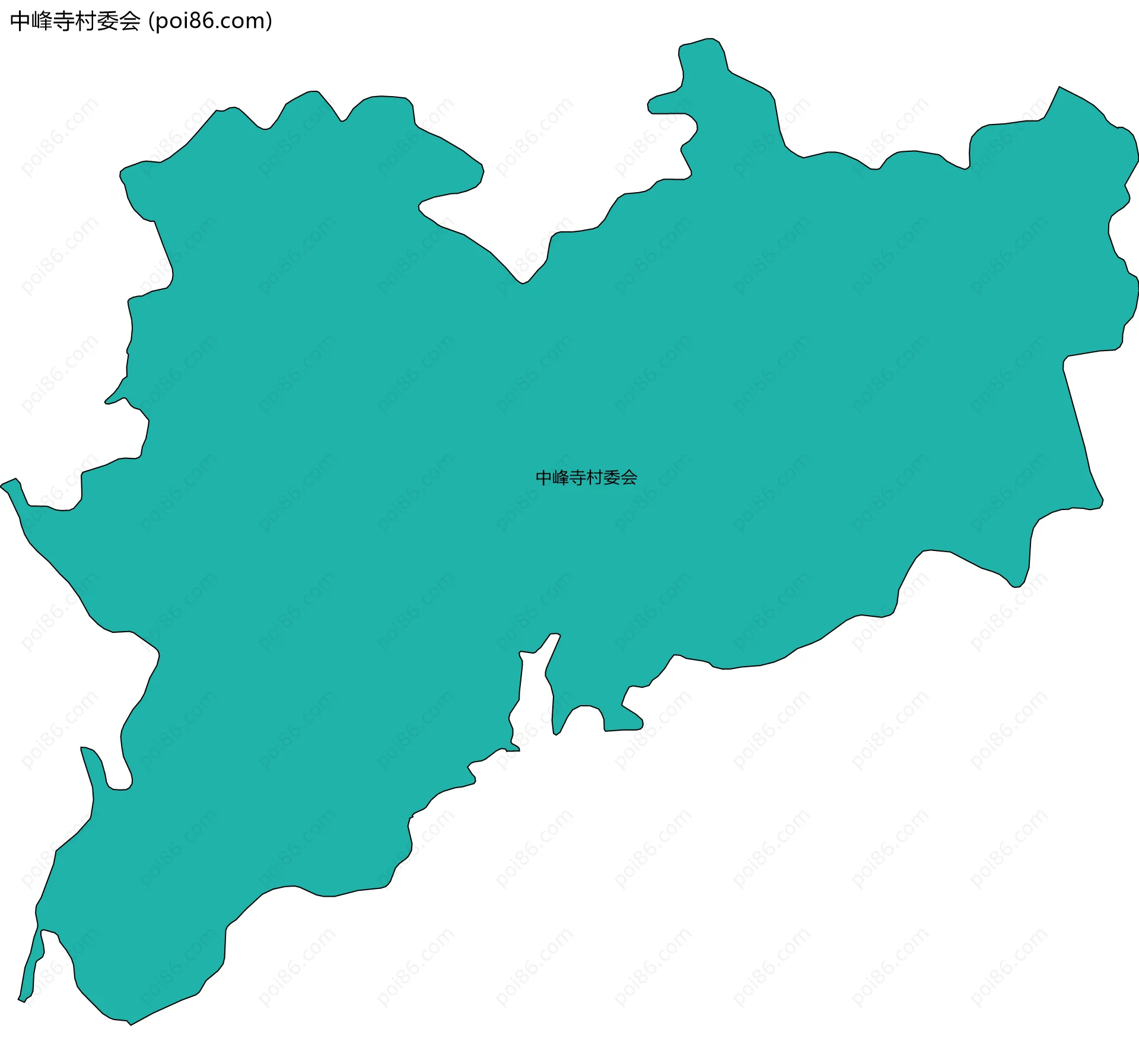 中峰寺村委会边界地图