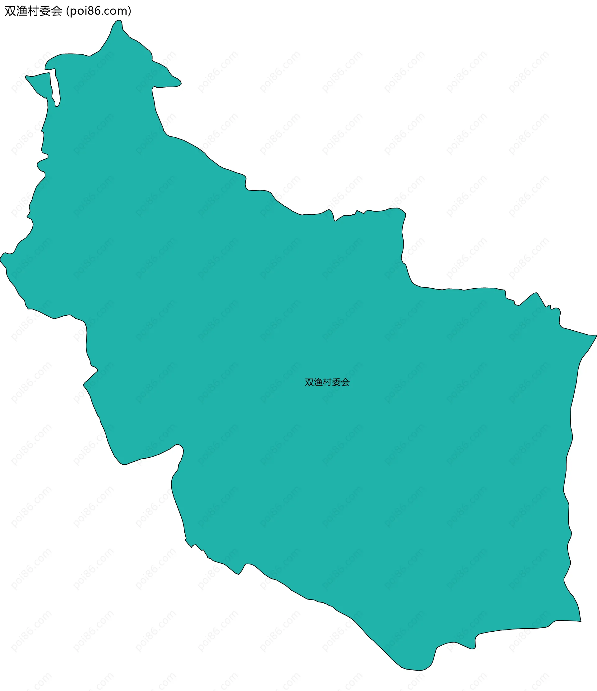 双渔村委会边界地图