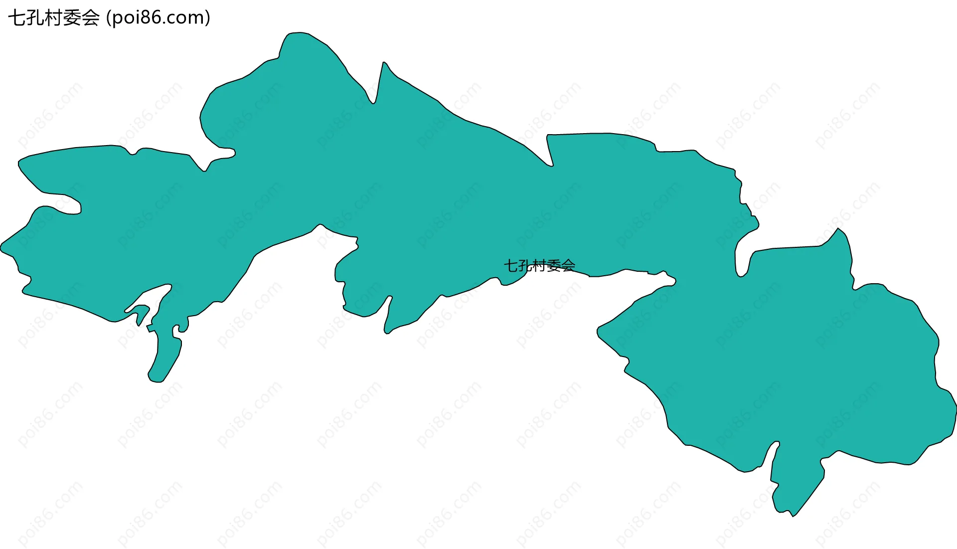 七孔村委会边界地图