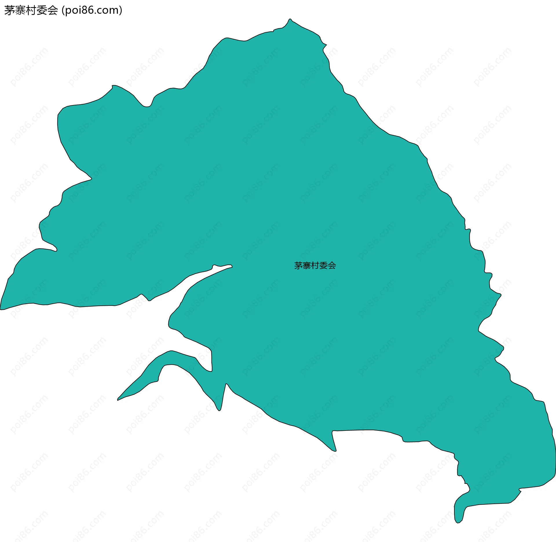 茅寨村委会边界地图