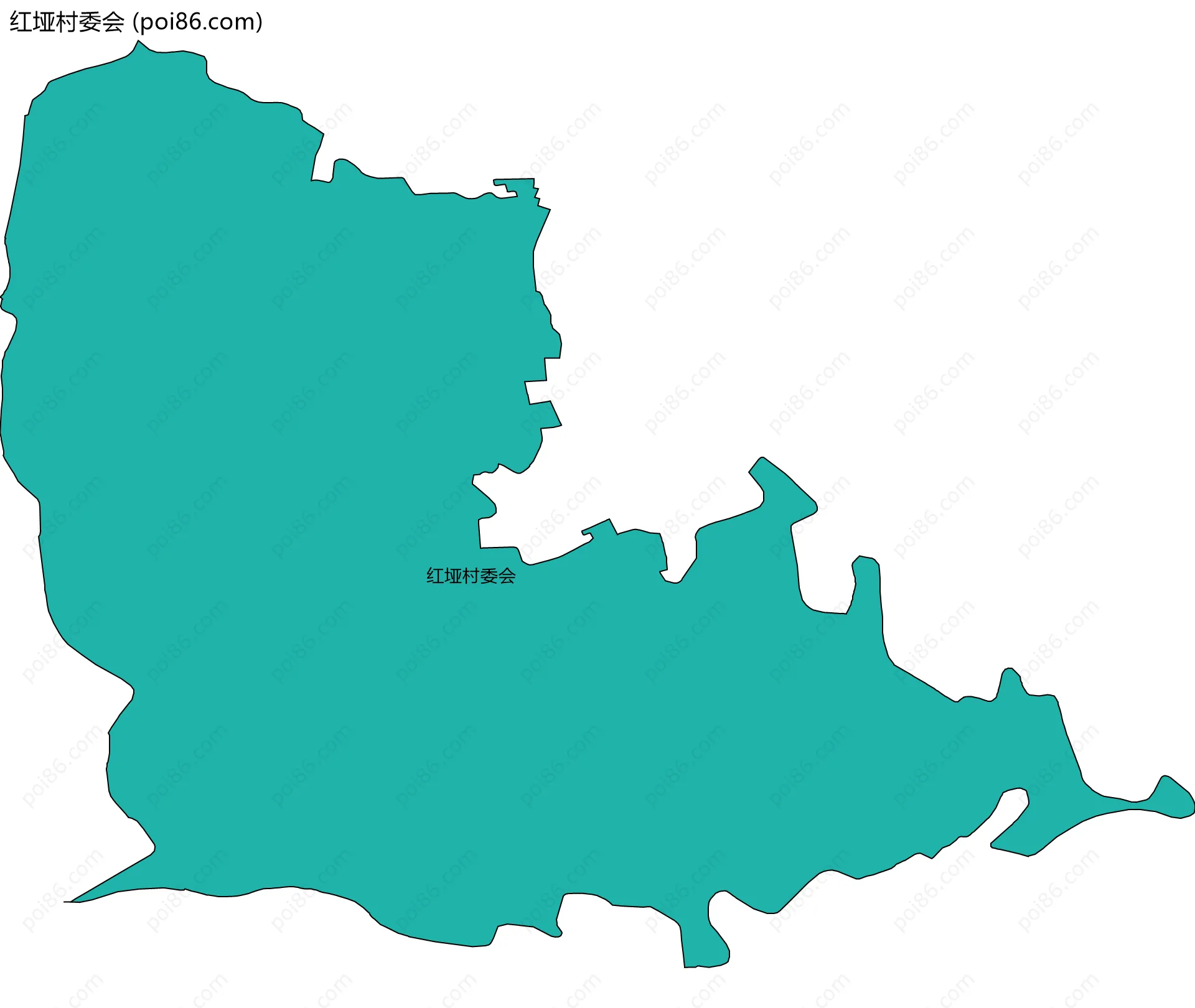 红垭村委会边界地图
