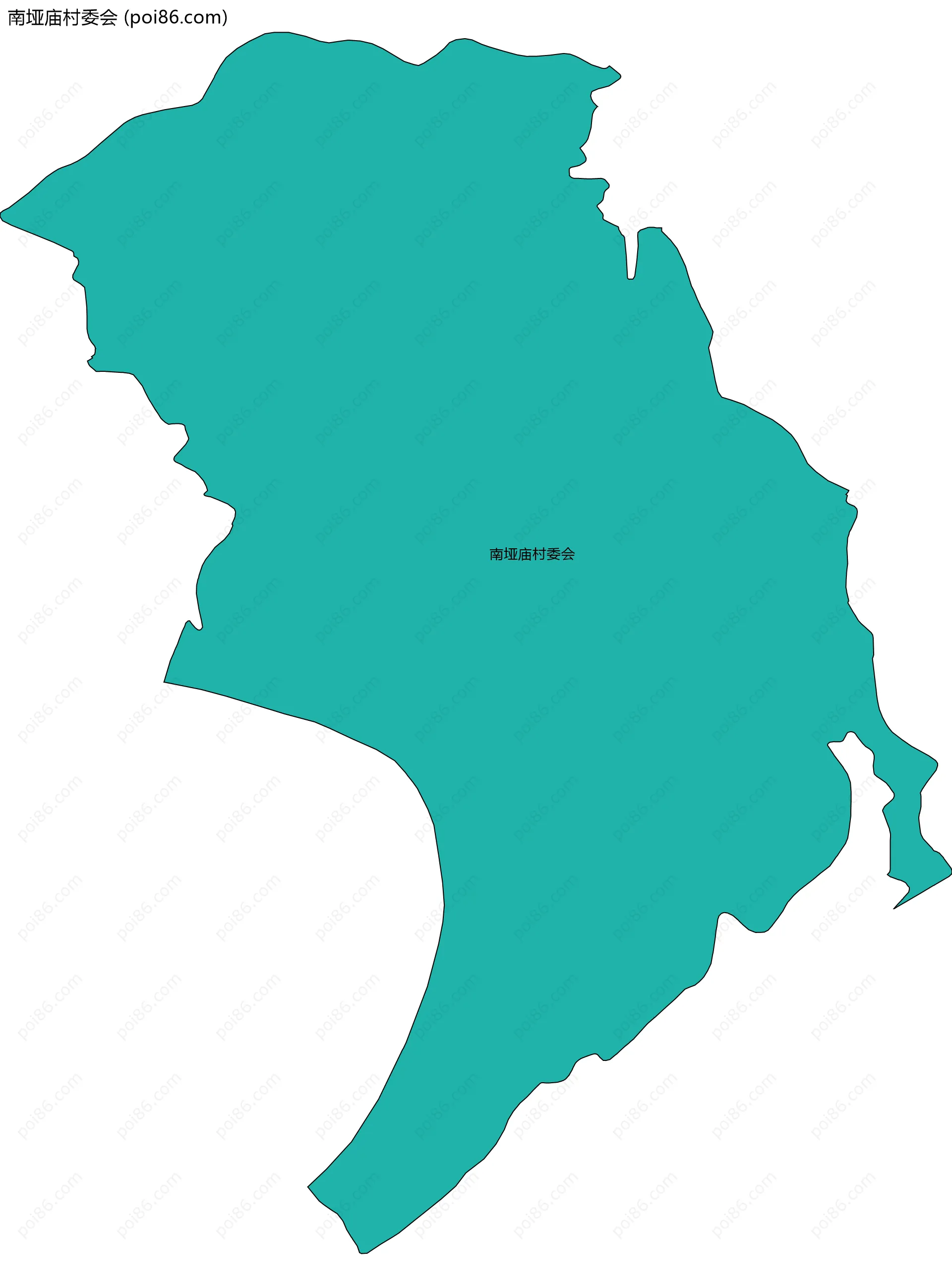 南垭庙村委会边界地图