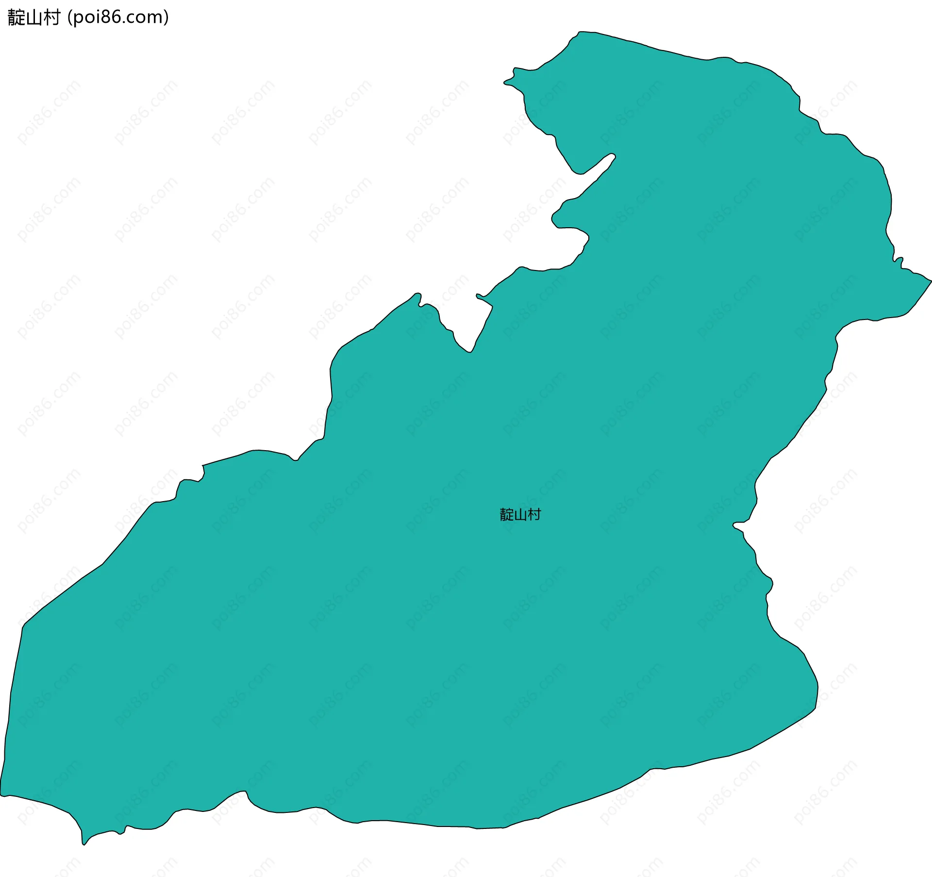 靛山村边界地图