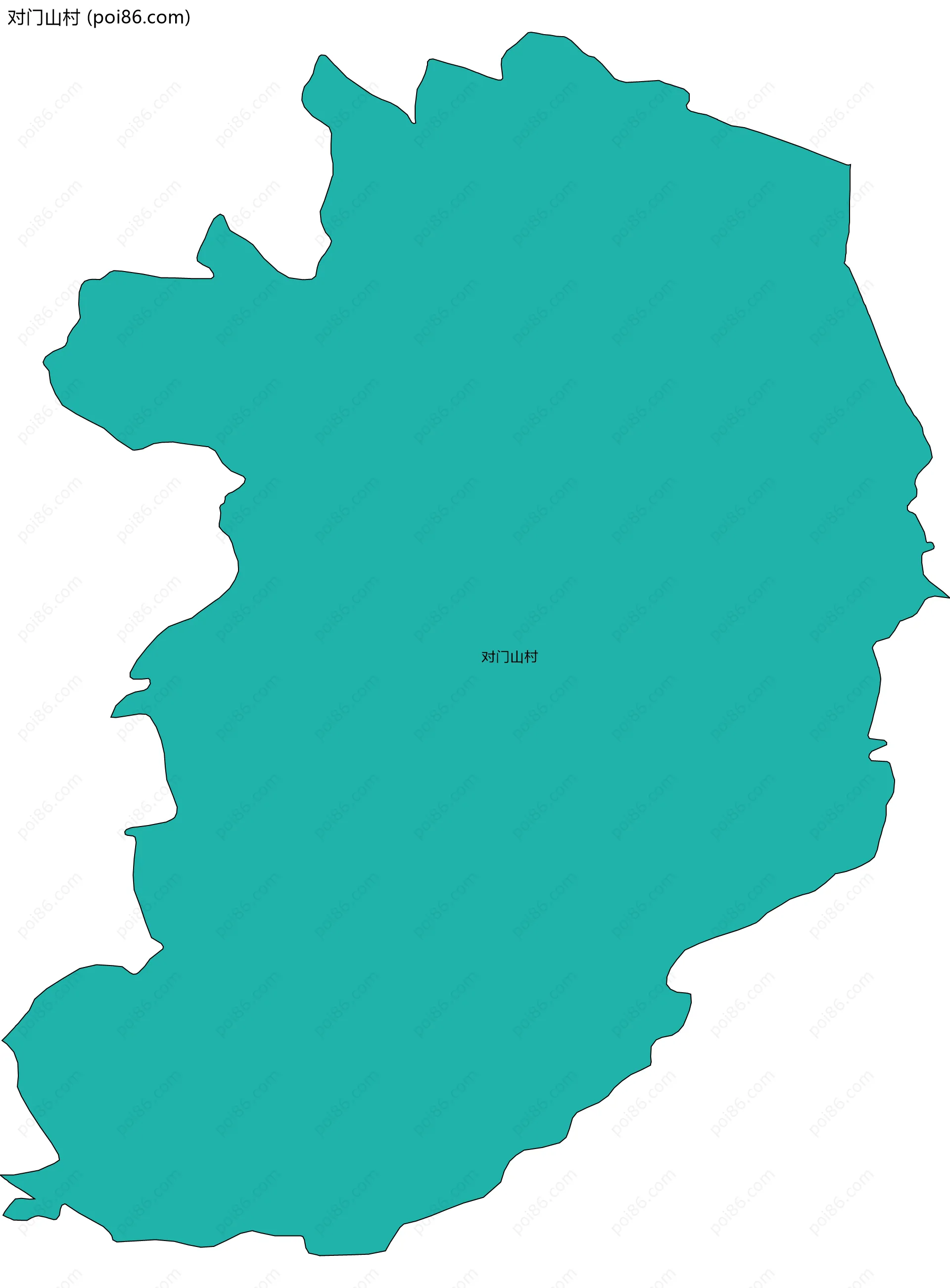 对门山村边界地图