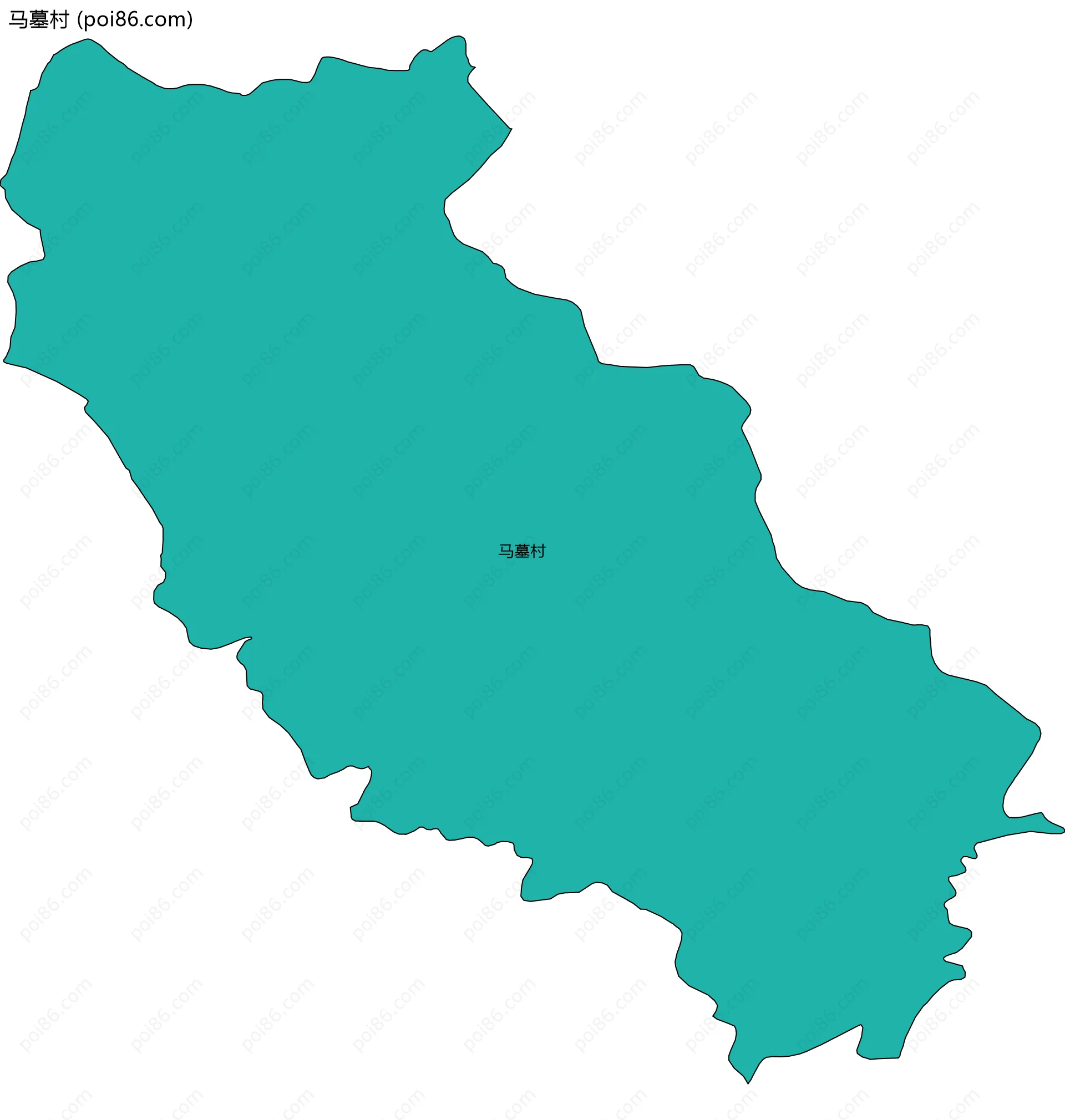 马墓村边界地图