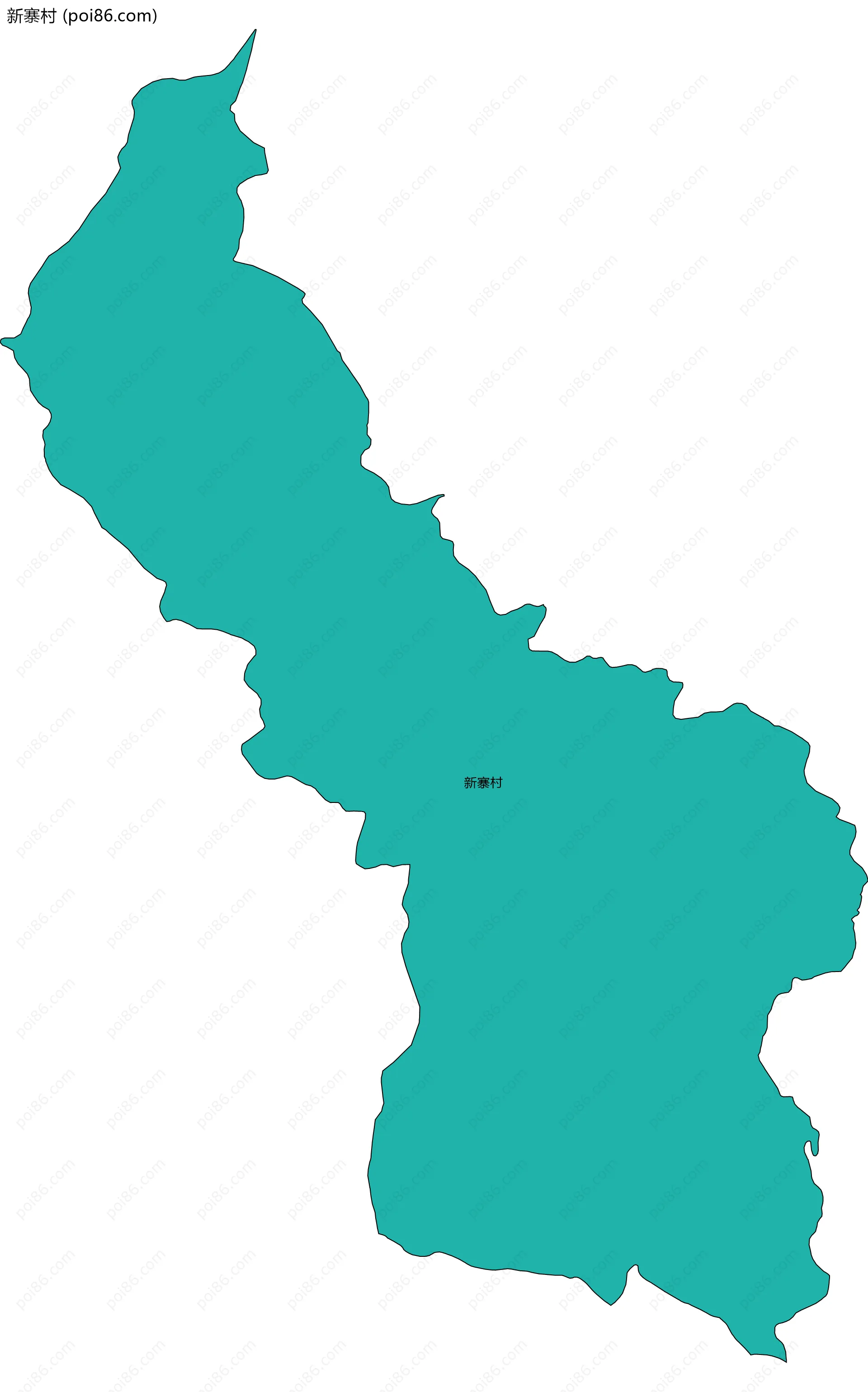 新寨村边界地图