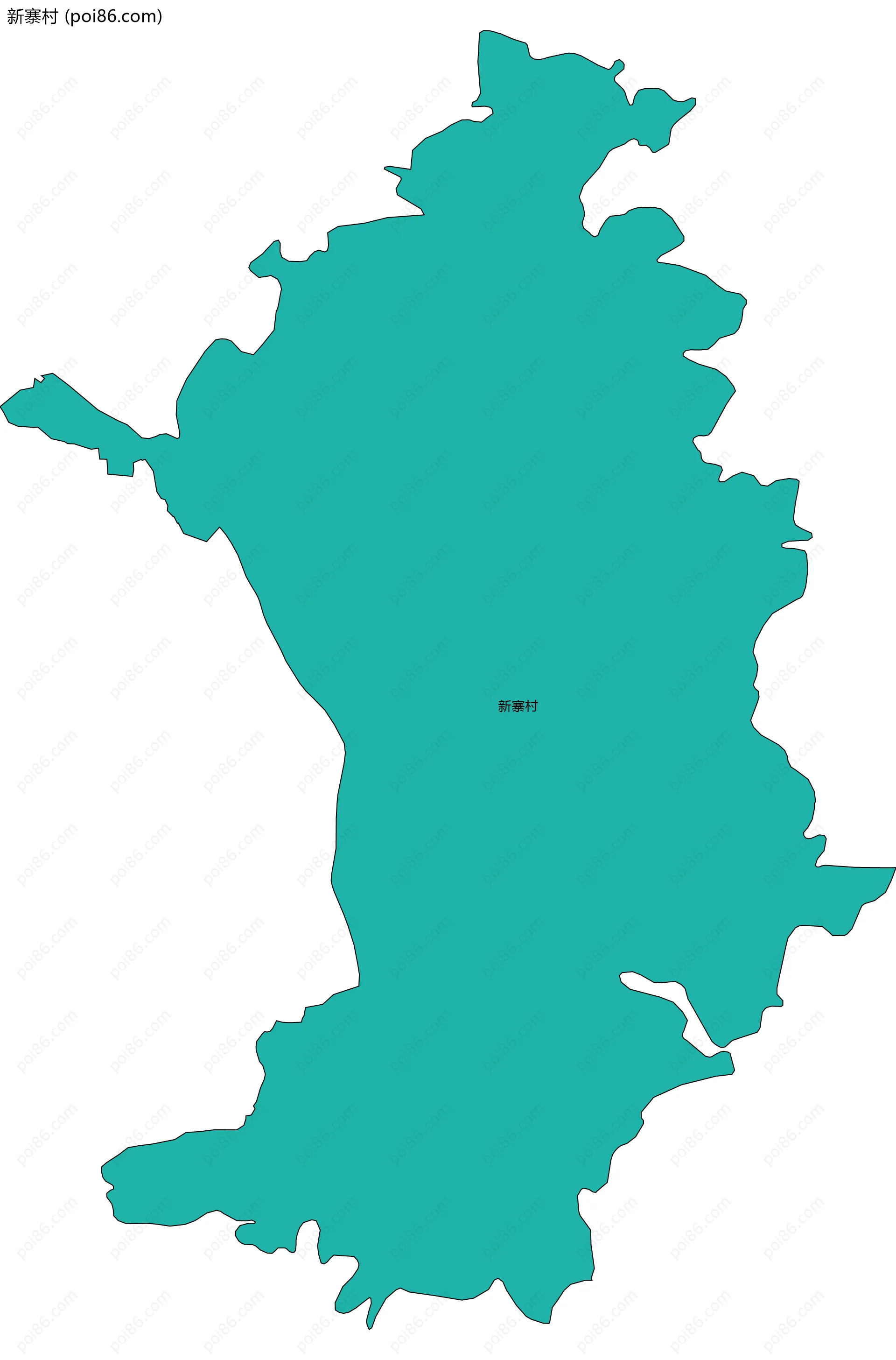 新寨村边界地图