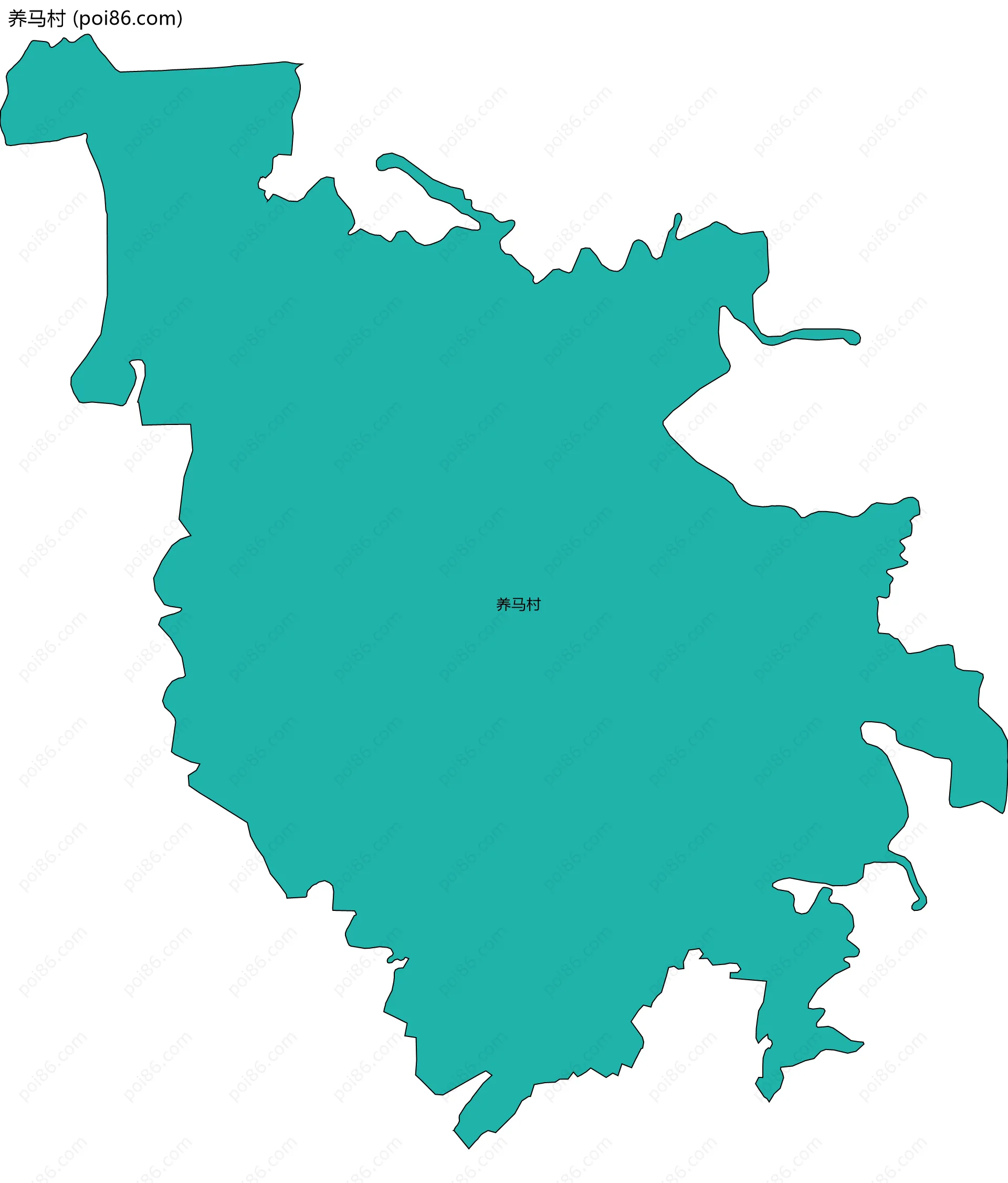 养马村边界地图