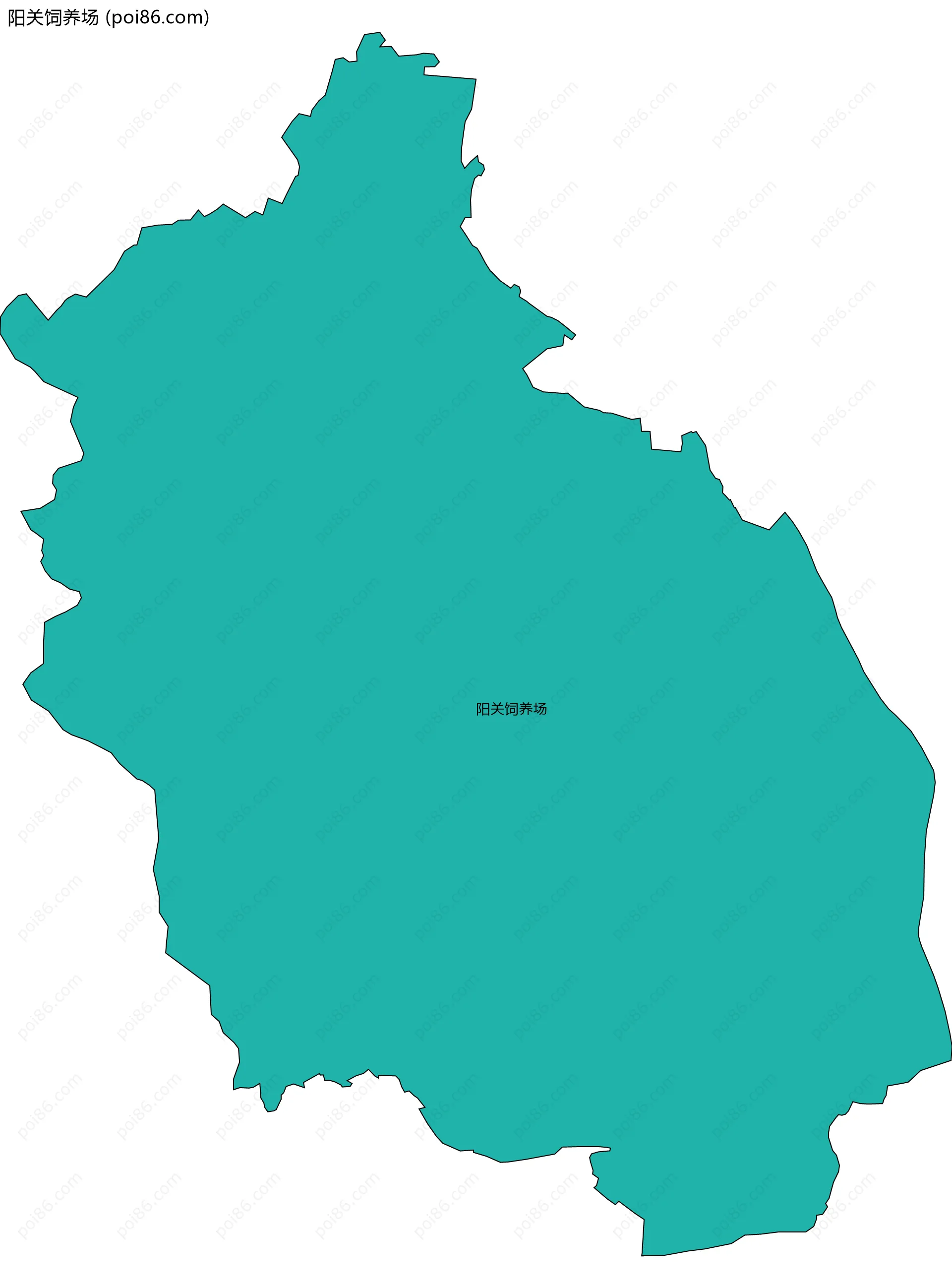阳关饲养场边界地图