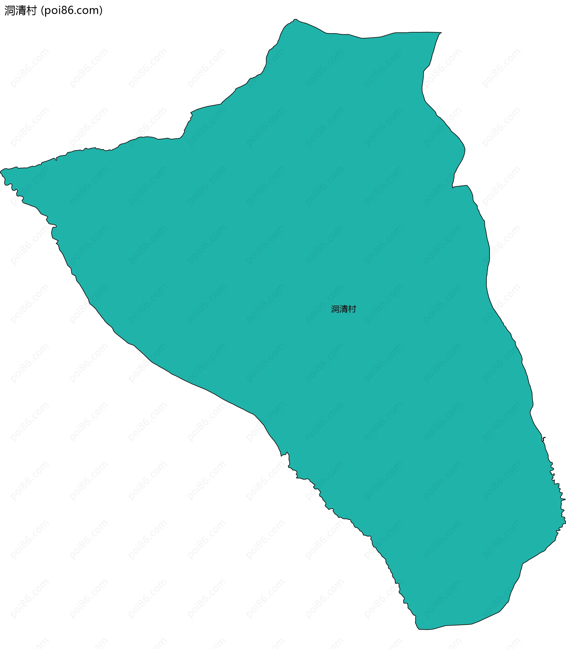 洞清村边界地图