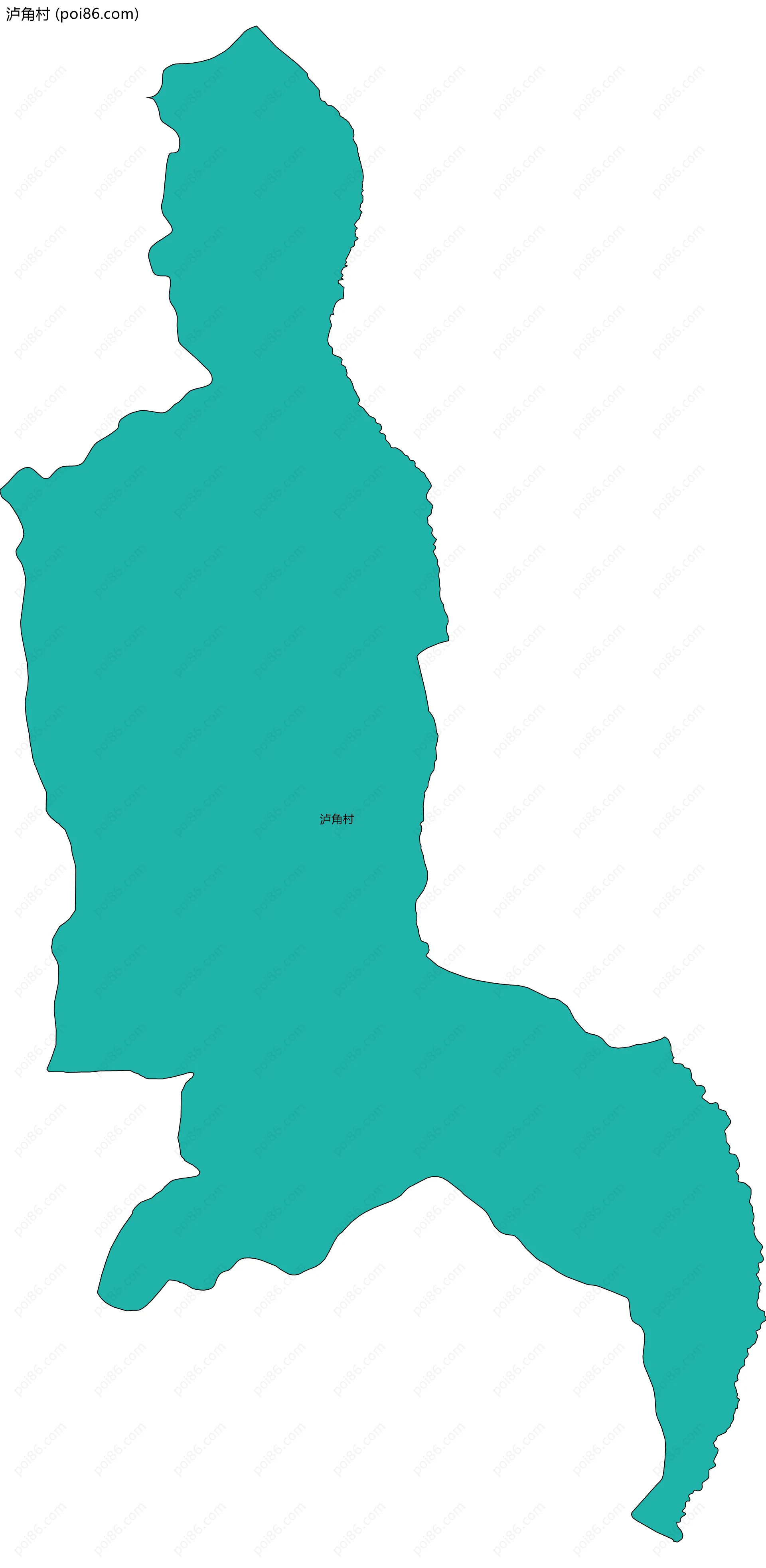 泸角村边界地图