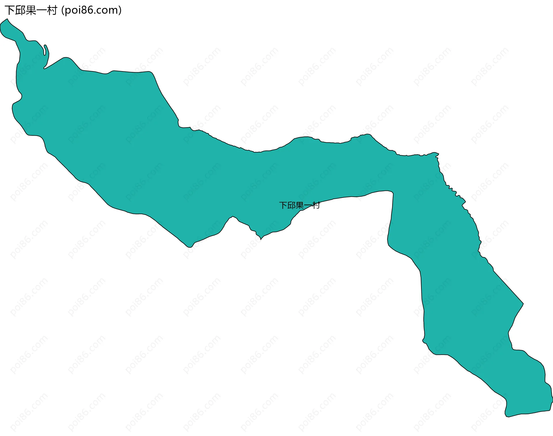 下邱果一村边界地图