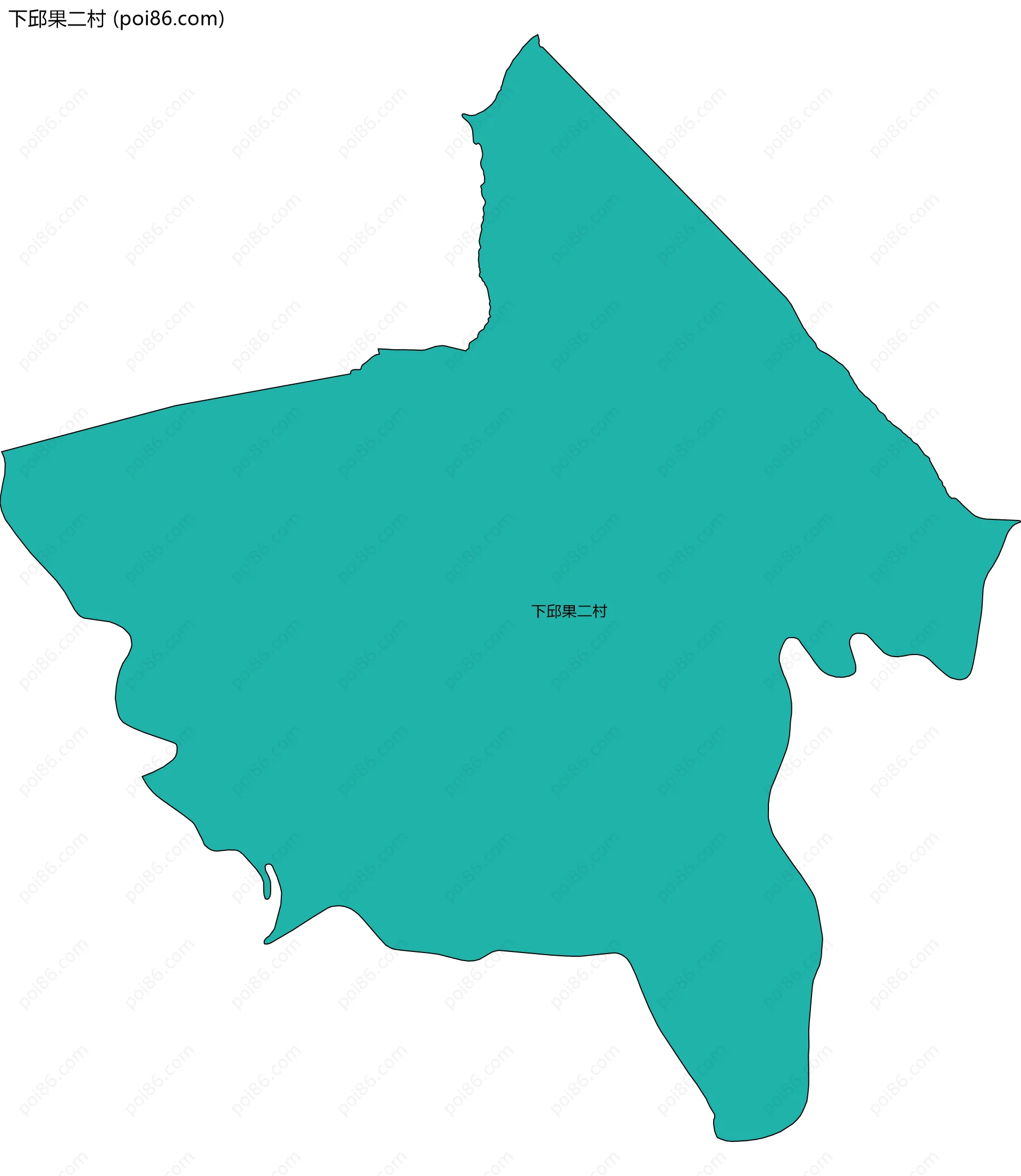 下邱果二村边界地图