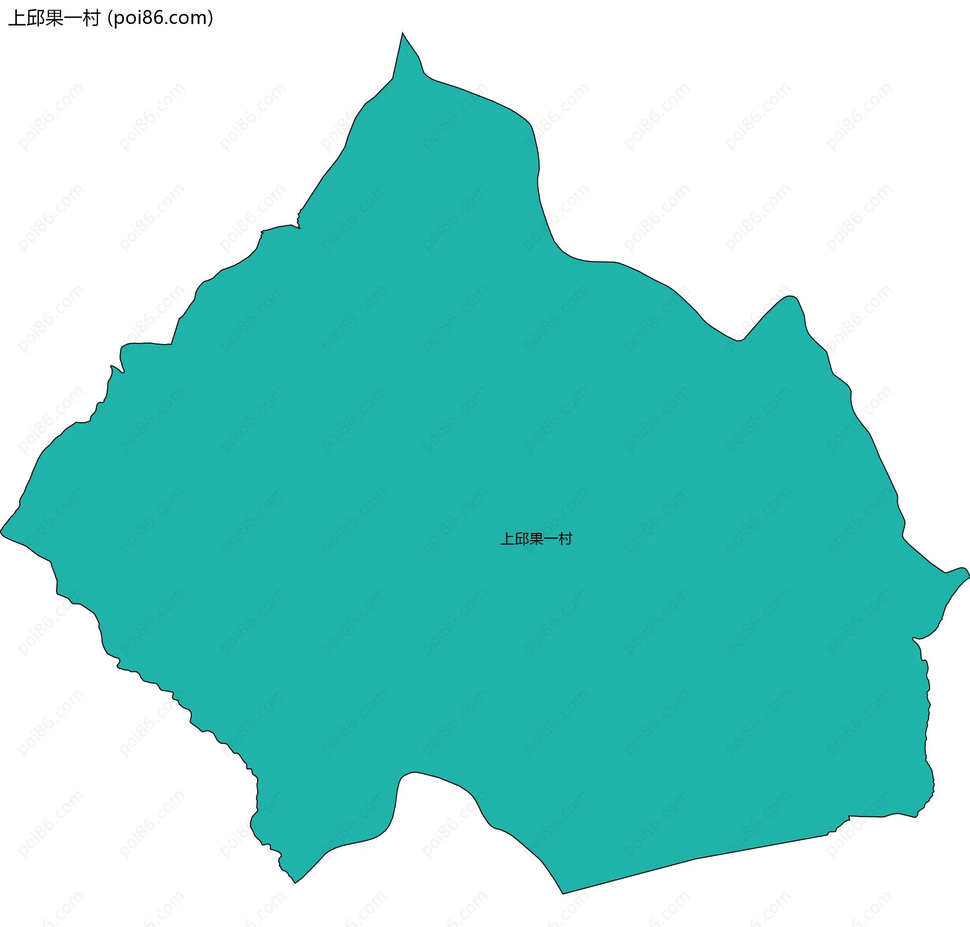 上邱果一村边界地图
