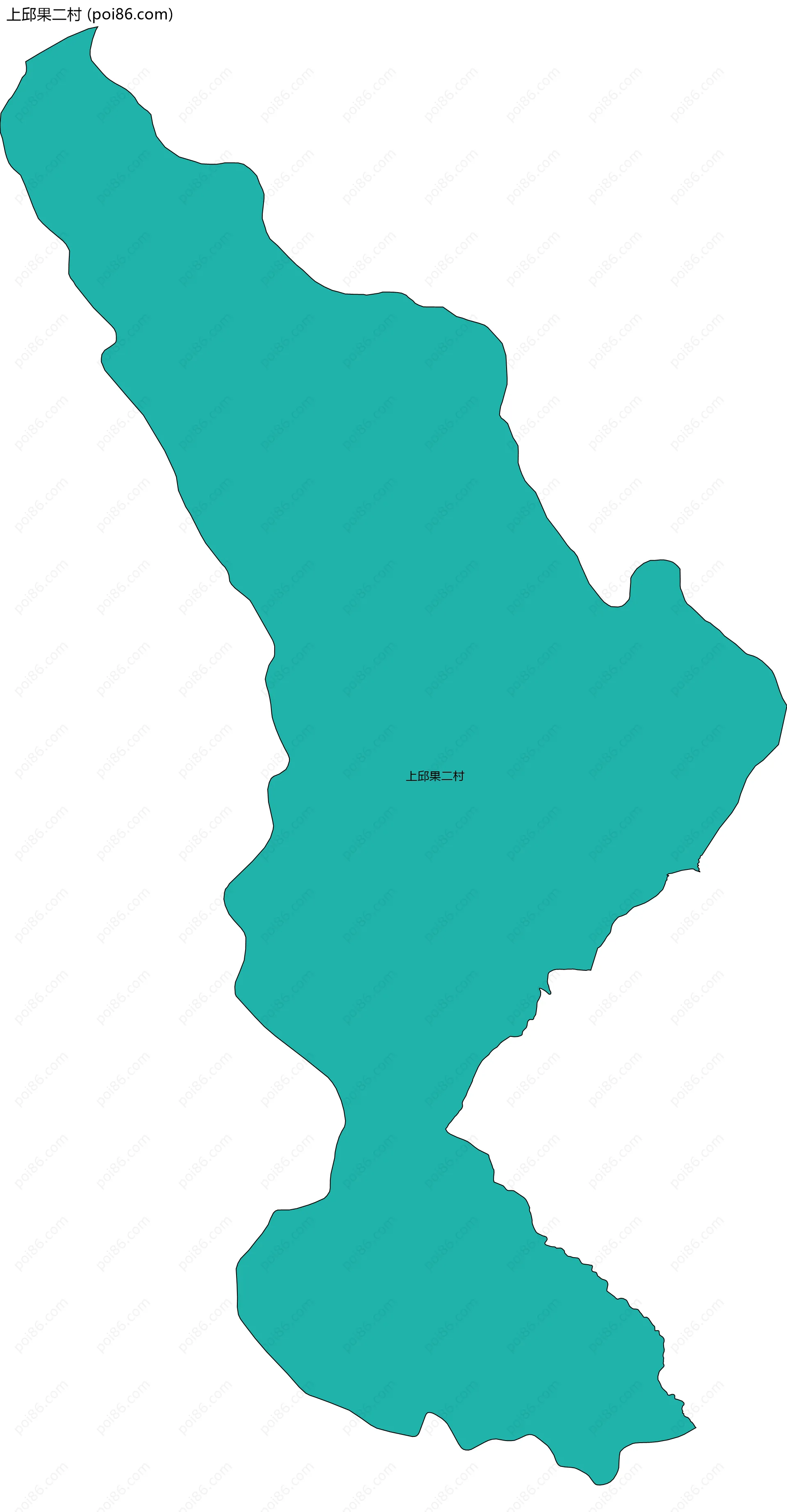 上邱果二村边界地图