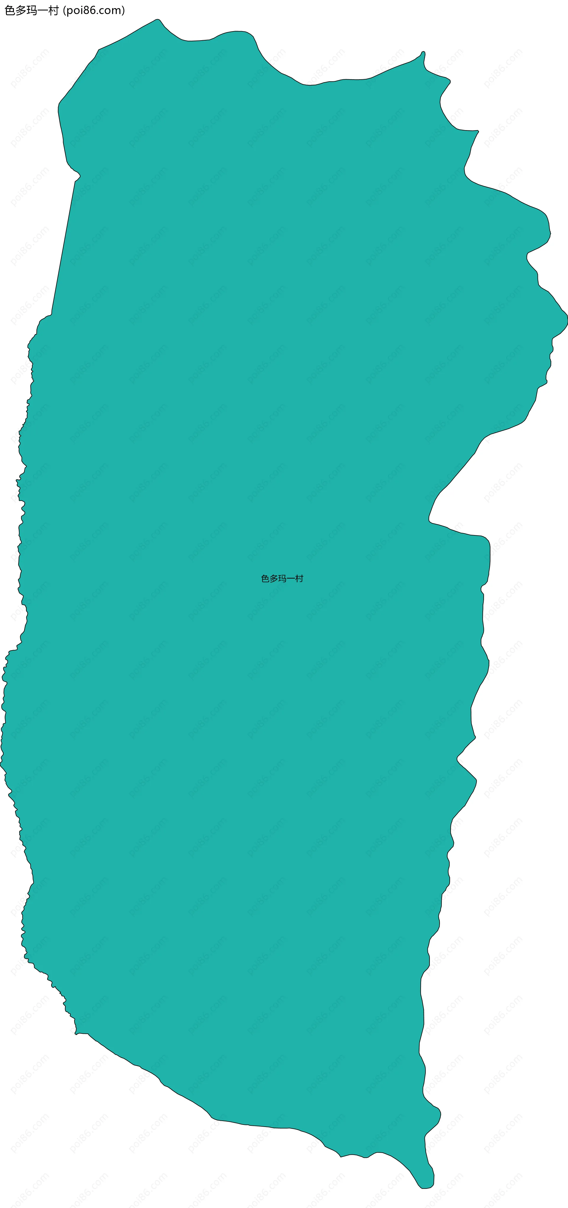 色多玛一村边界地图