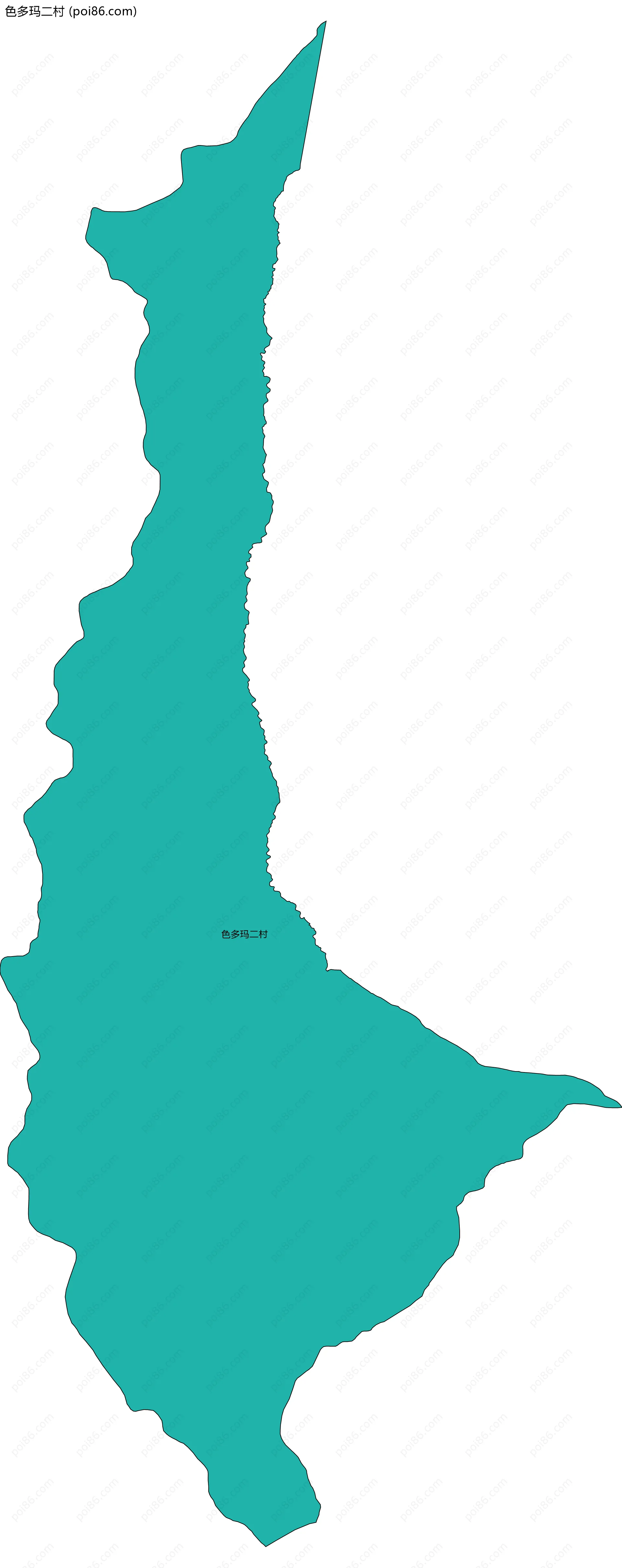 色多玛二村边界地图