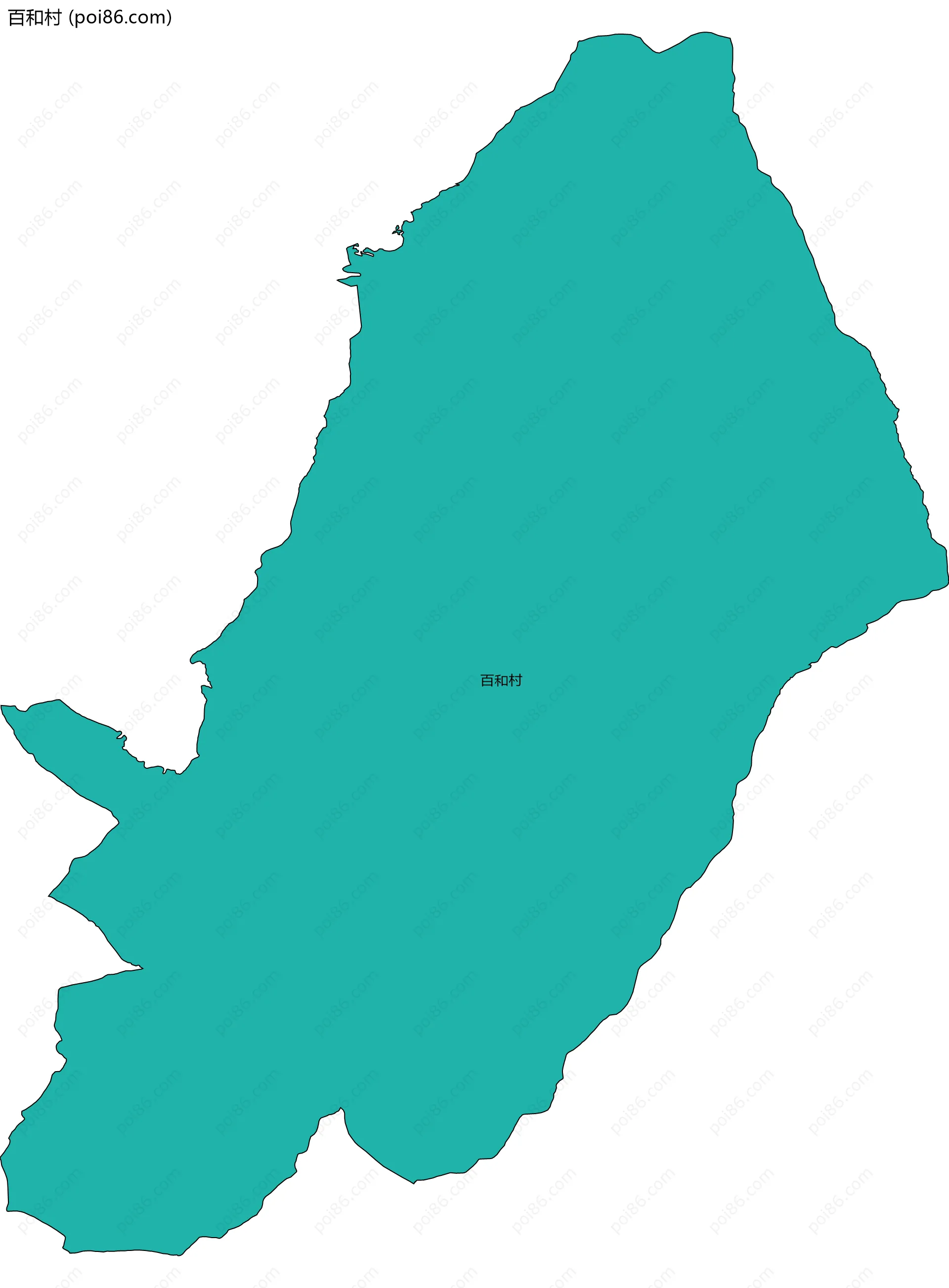 百和村边界地图